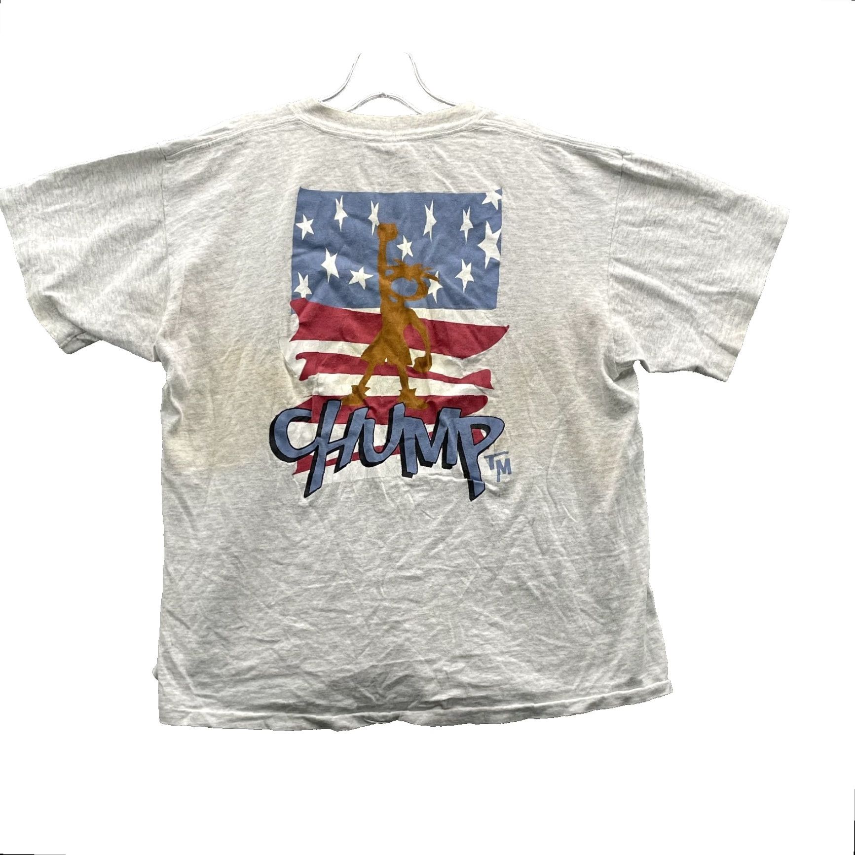 Vintage VINTAGE OGIO Shirt XL Gray 90s Flag Freedom USA Streetwear Chump Gear TShirt Single Stitch Retro Mens Graphic Print Cotton Jersey/Canvas Logo Size US XL / EU 56 / 4 - 2 Thumbnail