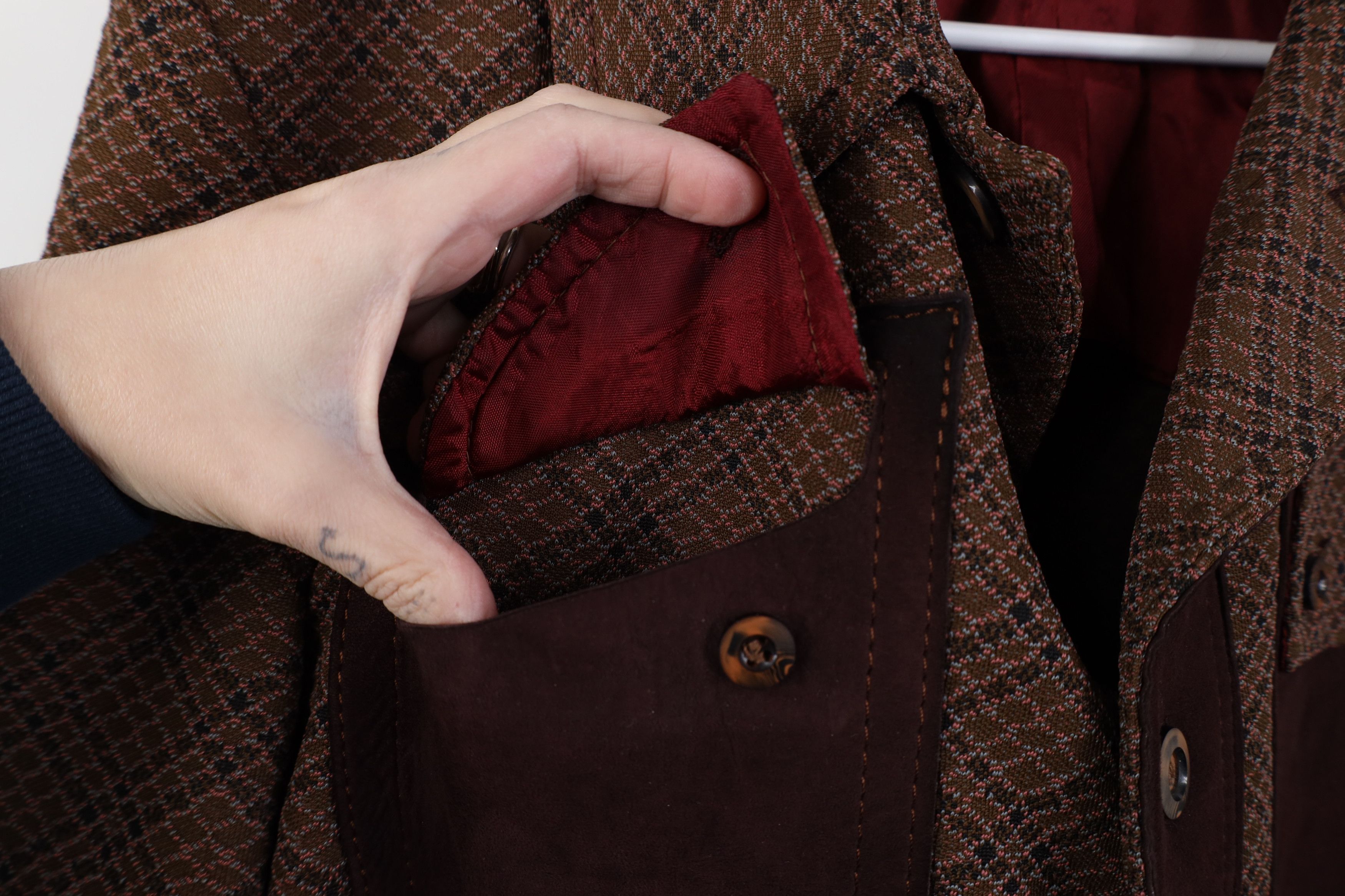 Vintage Vintage 60s 70s Streetwear Knit Button Jacket Blazer Plaid Size US XXL / EU 58 / 5 - 6 Thumbnail