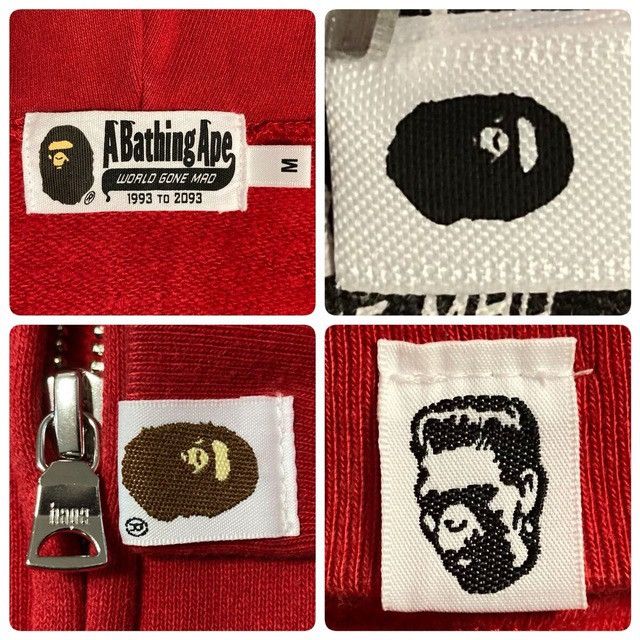 Bape BAPE Red x Red Camo Shark Full Zip Hoodie a bathing ape Size US M / EU 48-50 / 2 - 8 Thumbnail