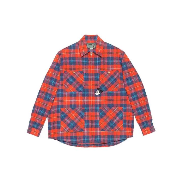 Gucci Gucci x Disney Embroidered Plaid Shirt Size US L / EU 52-54 / 3 - 1 Thumbnail
