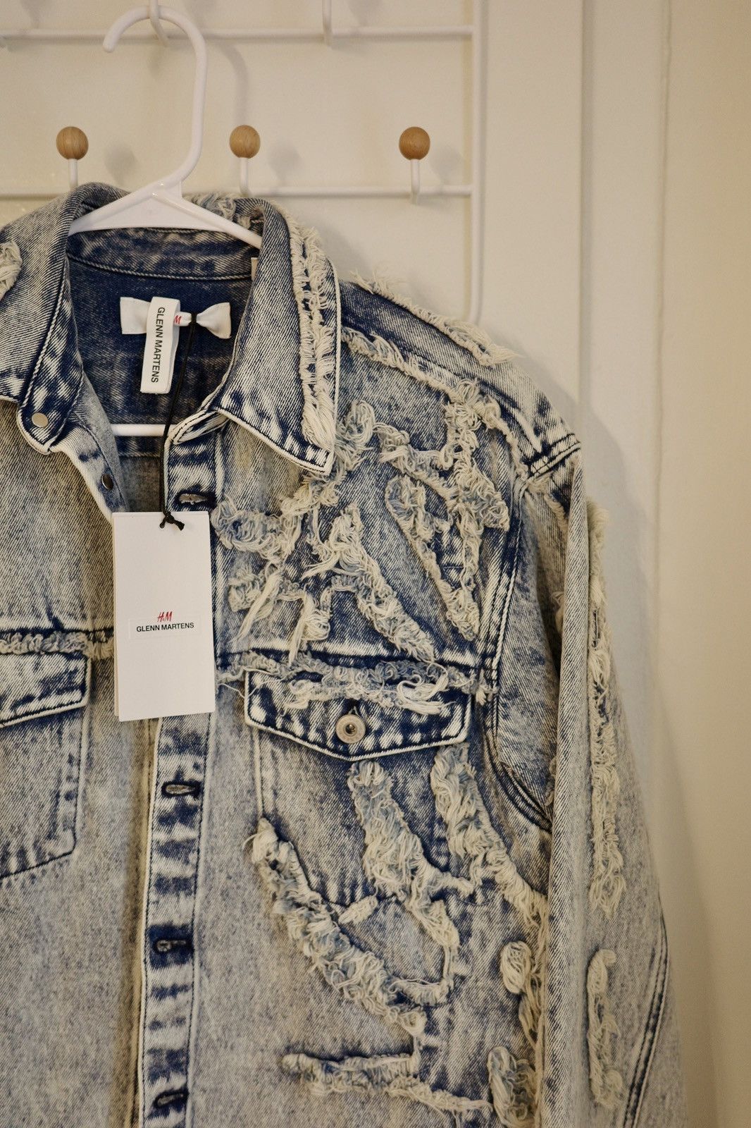 H&M H&M x Glenn Martens Distressed Denim Jacket Size US XS / EU 42 / 0 - 2 Thumbnail