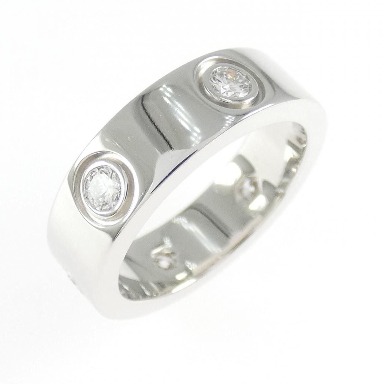 Cartier Cartier Cartier Love Au750 White Gold Diamond Ring Size 8 Precious Metal Ring CRB402600 DUTY FREE for USA Size ONE SIZE - 1 Thumbnail
