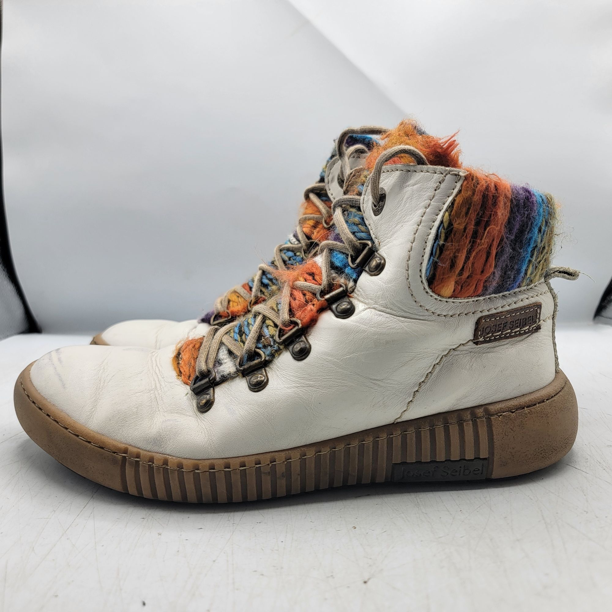 JOSEF SEIBAL Josef Seibel Maren 06 Womens 38 White Boots Winter Warm Casu Size US 8 / IT 38 - 12 Thumbnail