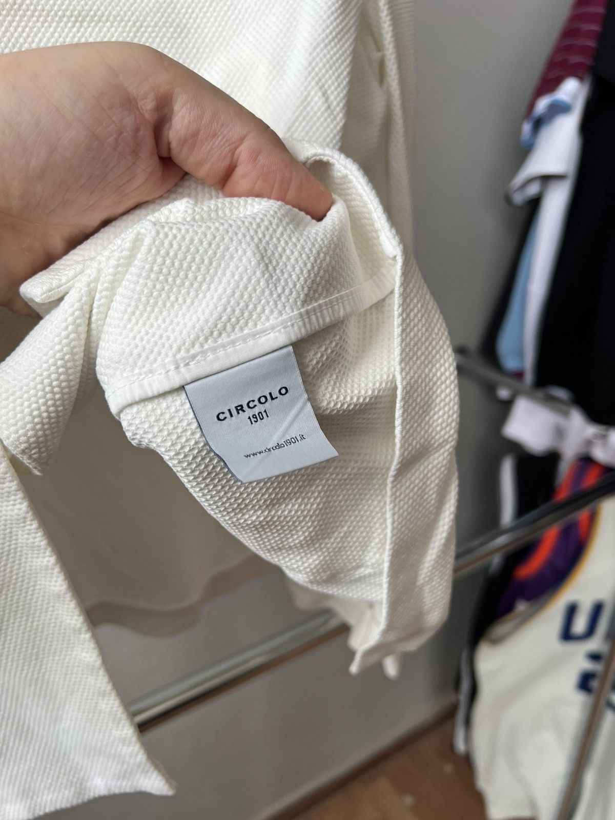 Circolo 1901 CIRCOLO 1901 WHITE CLASSIC COTTON BLEND DUTTON BLAZER JACKET Size S / US 4 / IT 40 - 10 Thumbnail