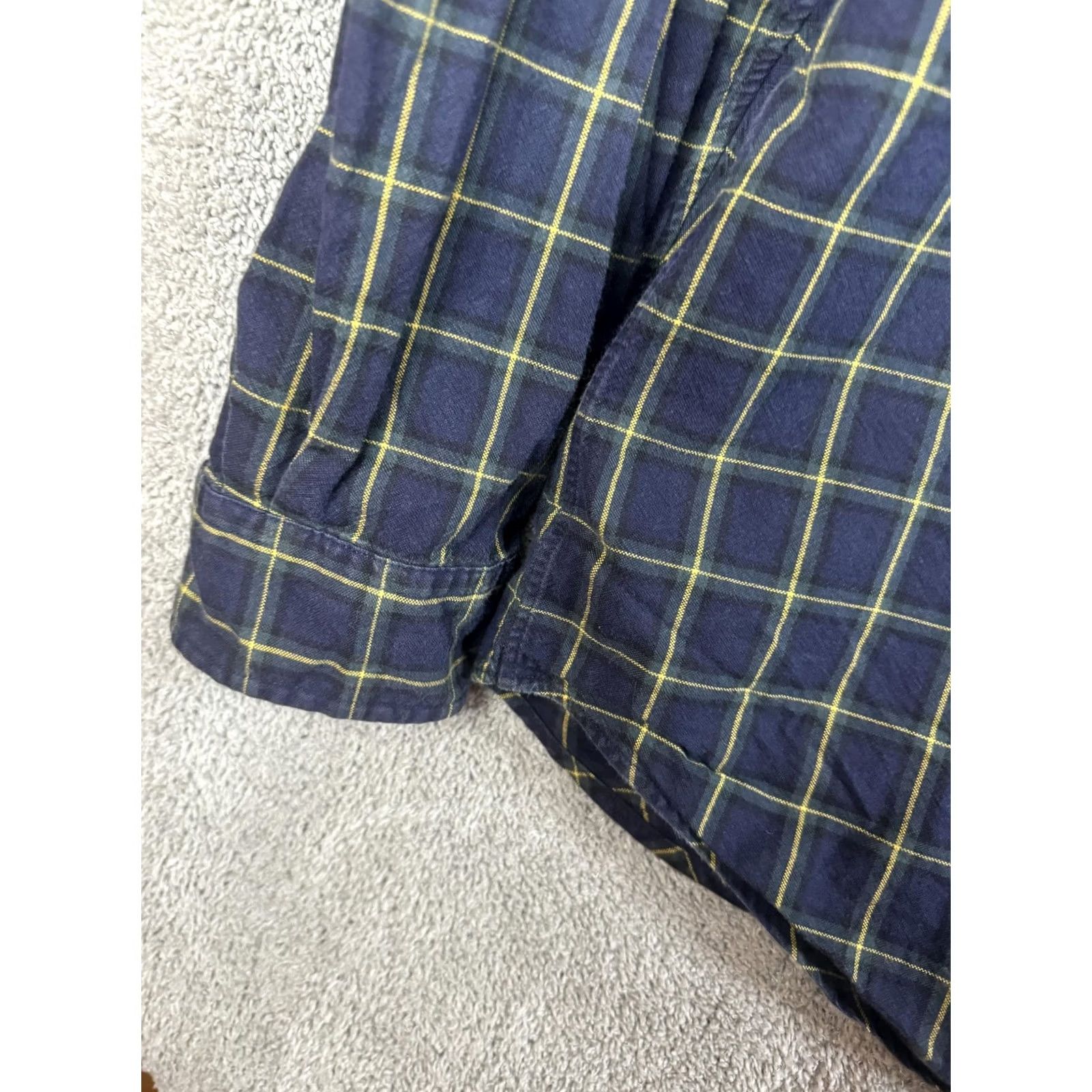 Ralph Lauren Ralph Lauren Shirt Mens 2XLT Blue Yellow Plaid Classic Fit Button-Down Casual Size US XXL / EU 58 / 5 - 2 Thumbnail
