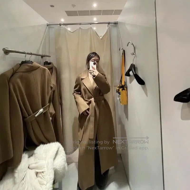 Max Mara MaxMara Khaki Women's Coat in Size M . Size M / US 6-8 / IT 42-44 - 8 Thumbnail