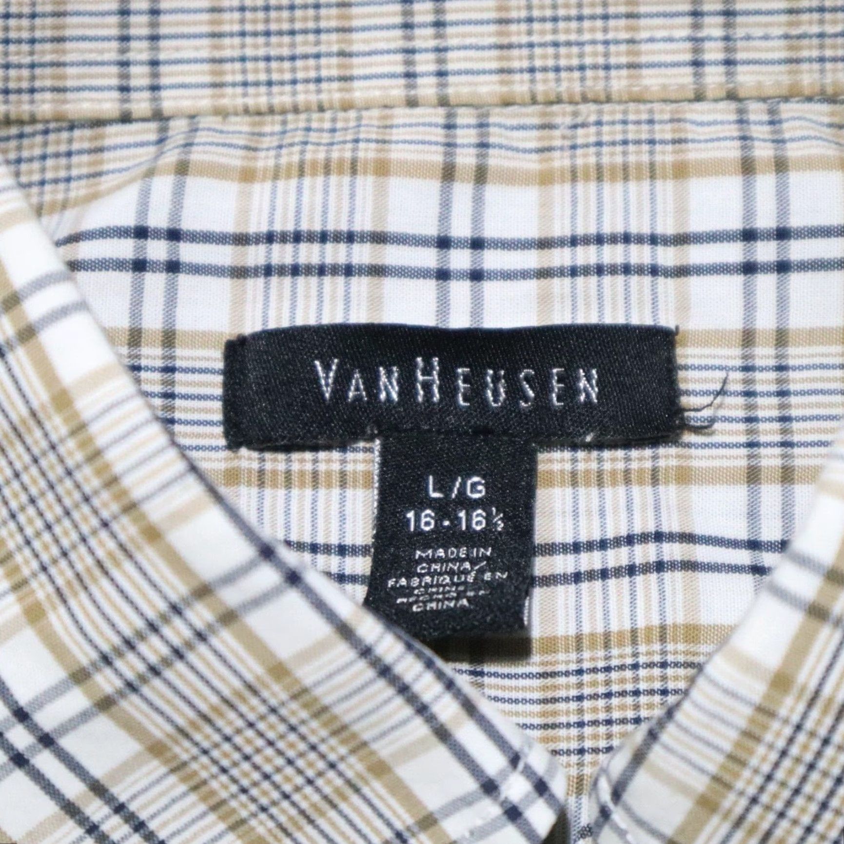 Van Heusen Van Heusen Shirt Mens L Multicolor Plaid Short Sleeve Button-Up Casual Fit Size US L / EU 52-54 / 3 - 3 Thumbnail