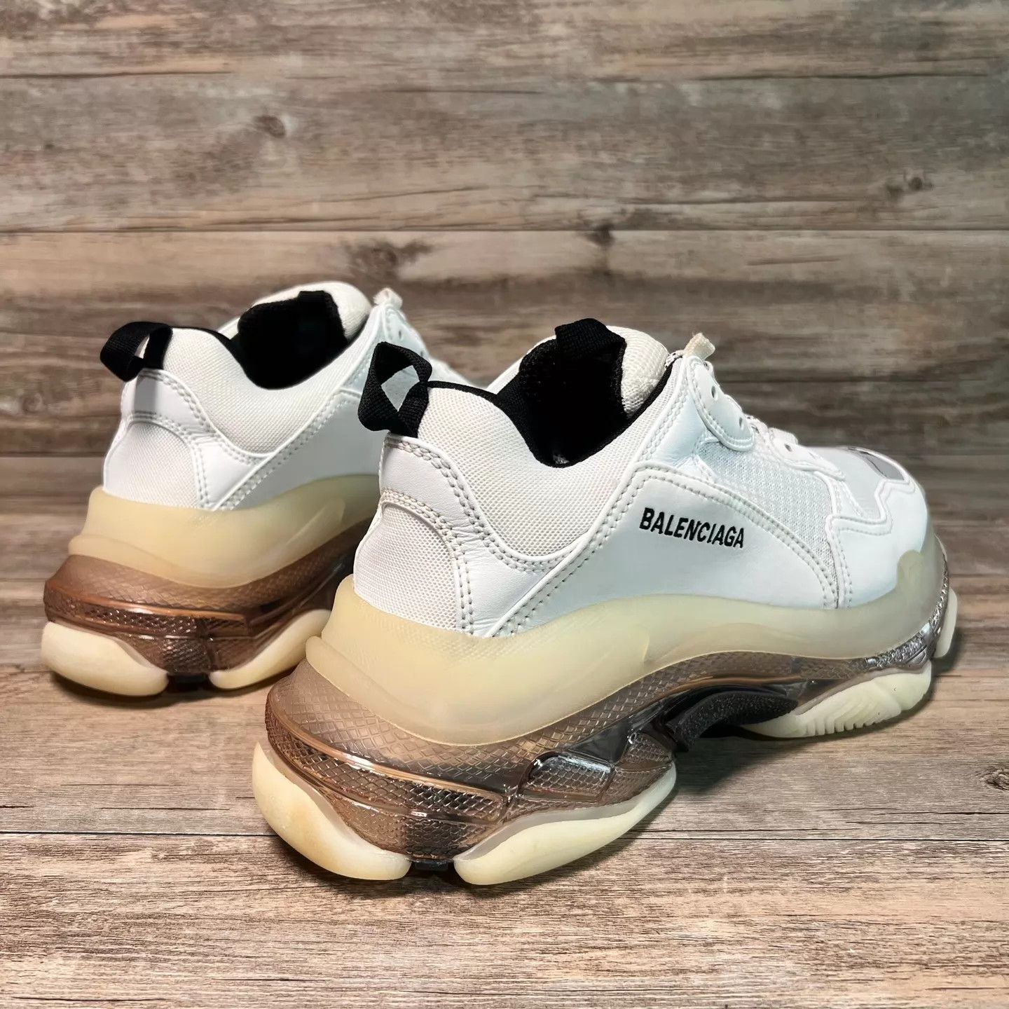 Balenciaga Balenciaga Triple S ClearSole B/W/G EU41 97New Size US 8 / EU 41 - 3 Thumbnail