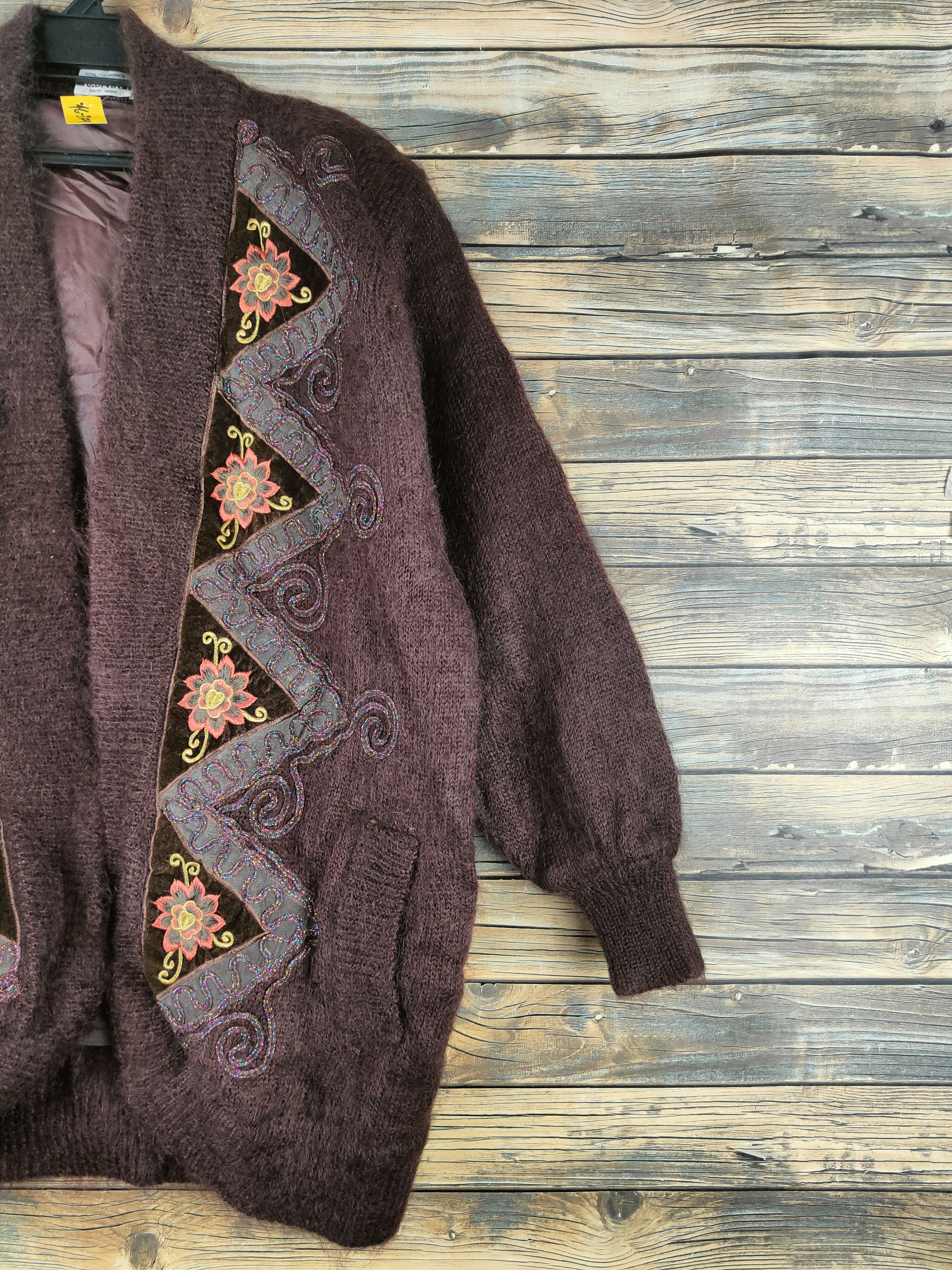 Japanese Brand DL J.Batik Brown Knitwear Sweaters #46-379 Size L / US 10 / IT 46 - 5 Thumbnail