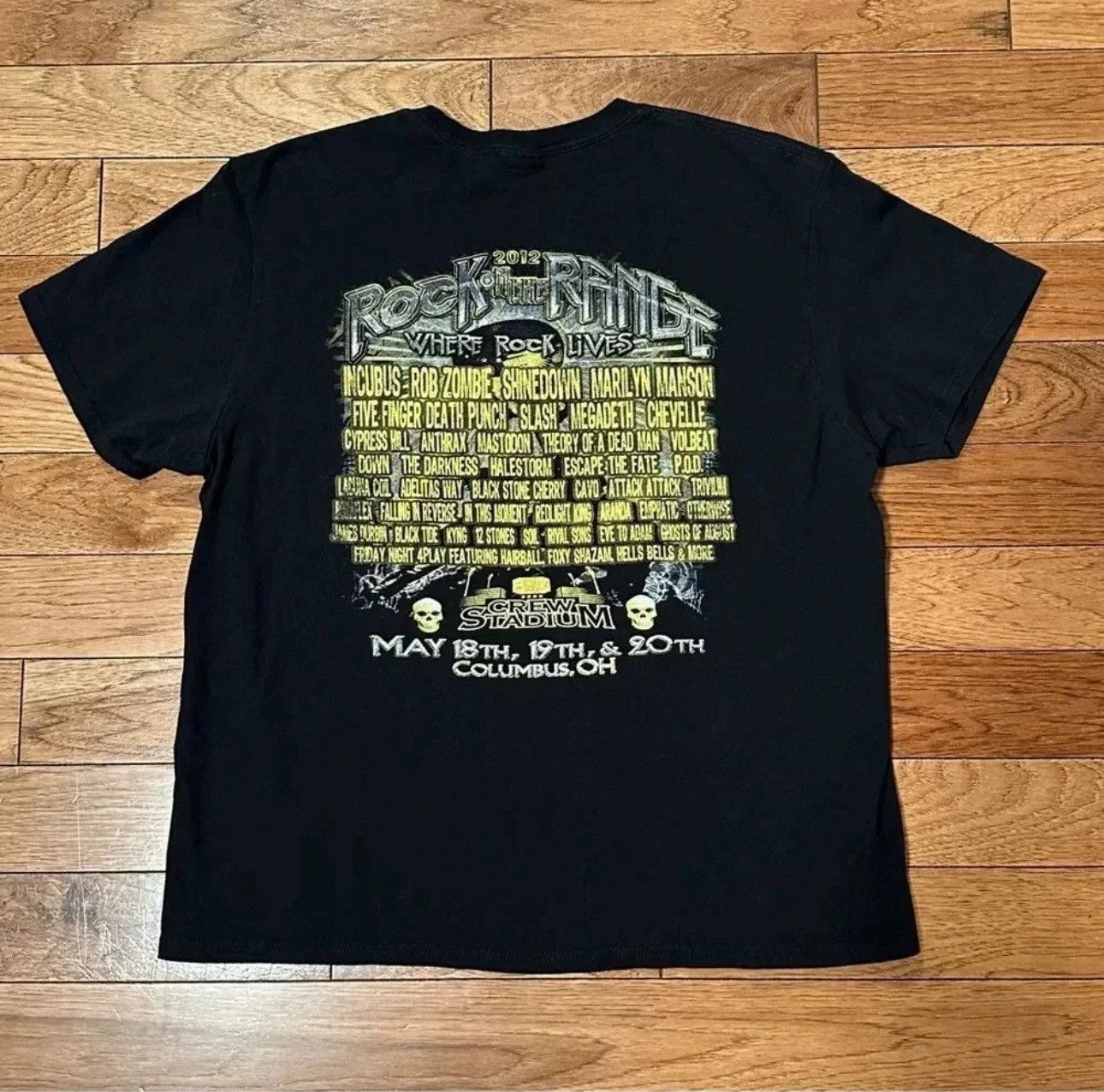 Other Rock on the Range 2012 Concert T Rob Zombe Marilyn Manson Size US XL / EU 56 / 4 - 1 Thumbnail