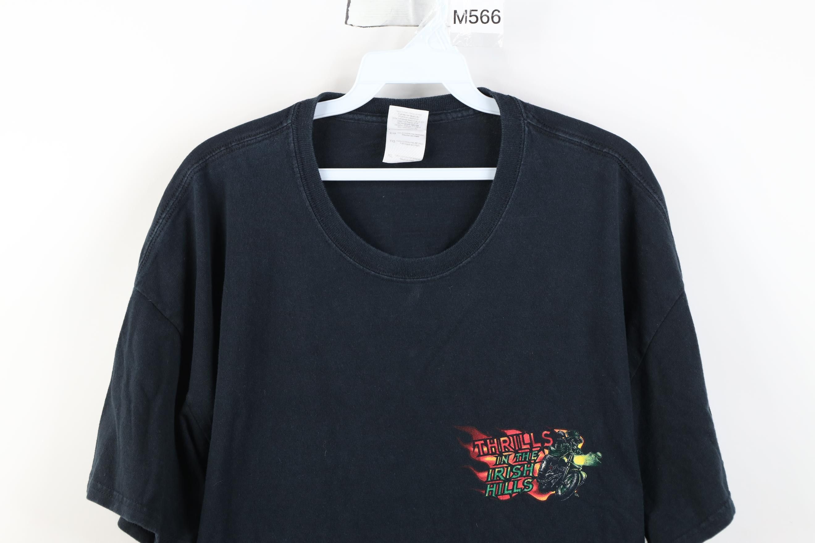 Vintage Vintage Y2K Streetwear Hills Bike Fest Skeleton T-Shirt Size US XL / EU 56 / 4 - 2 Thumbnail