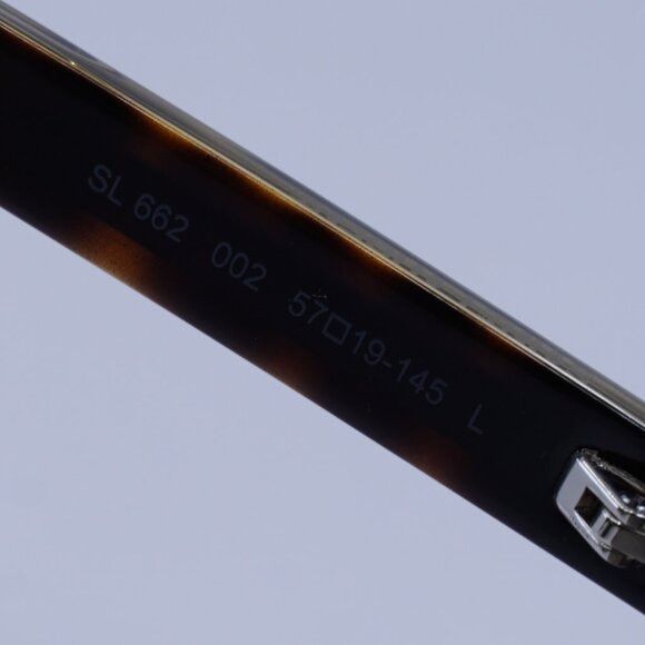 Saint Laurent Paris Saint Laurent SL662 002 Sunglasses Havana Rectangle Frame Size ONE SIZE - 6 Thumbnail