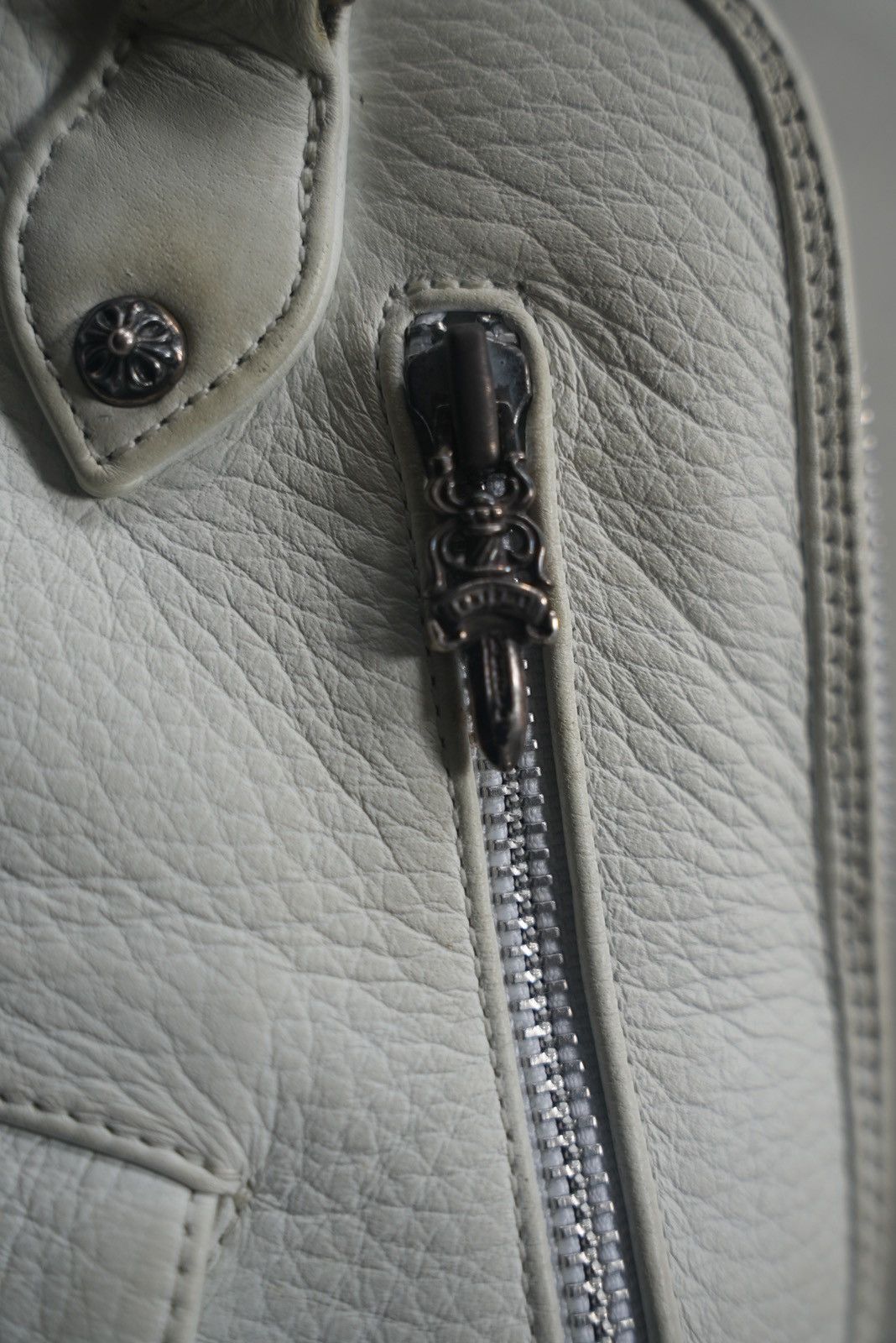 Chrome Hearts Chrome Hearts x JJ Dean White Leather Bag Size ONE SIZE - 4 Thumbnail