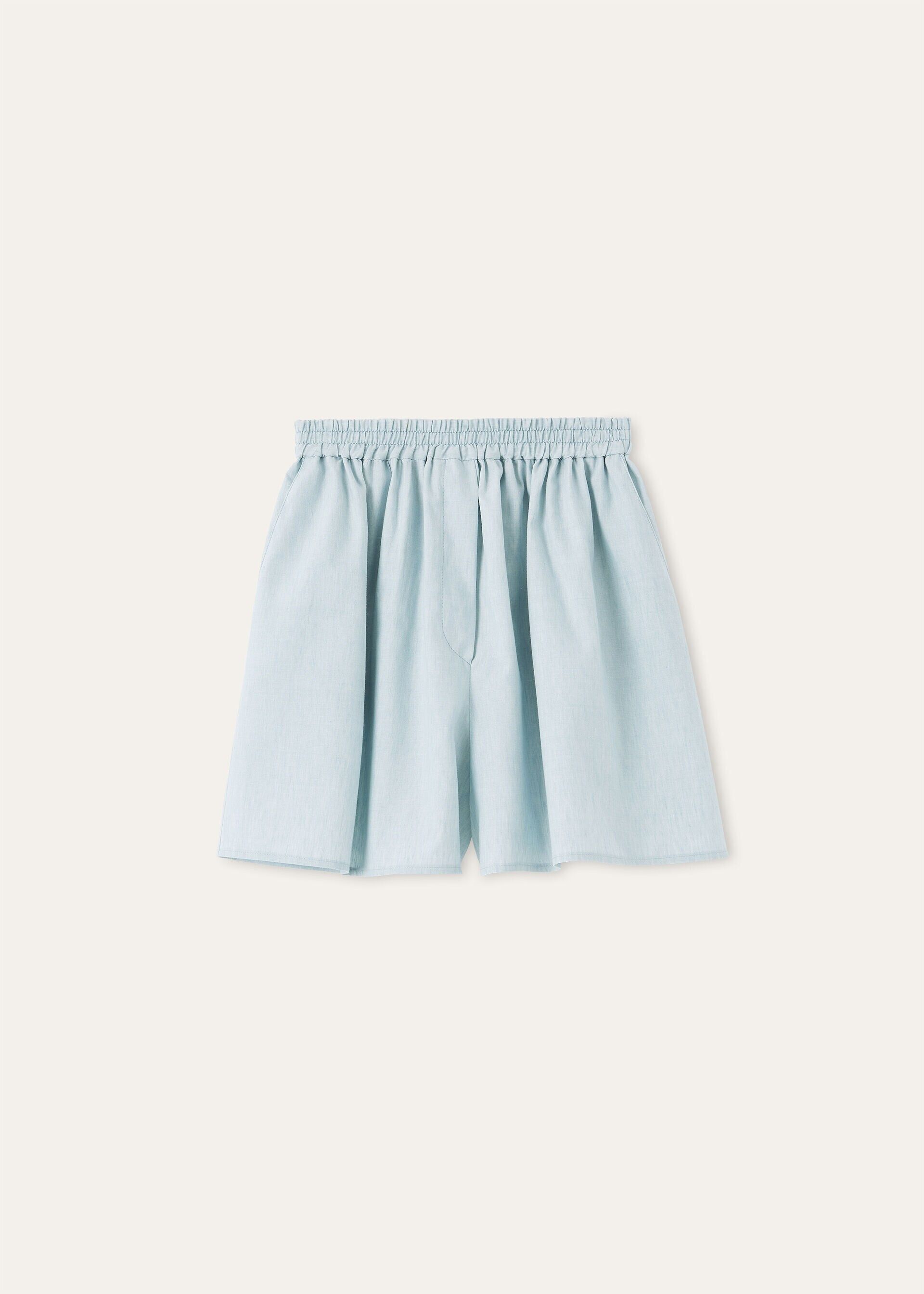 Loro Piana os11x0326 FAQ9908 Corbin Bermuda Short in Salt Bleached Blue Size 25" / US 0 / IT 36 - 1 Thumbnail