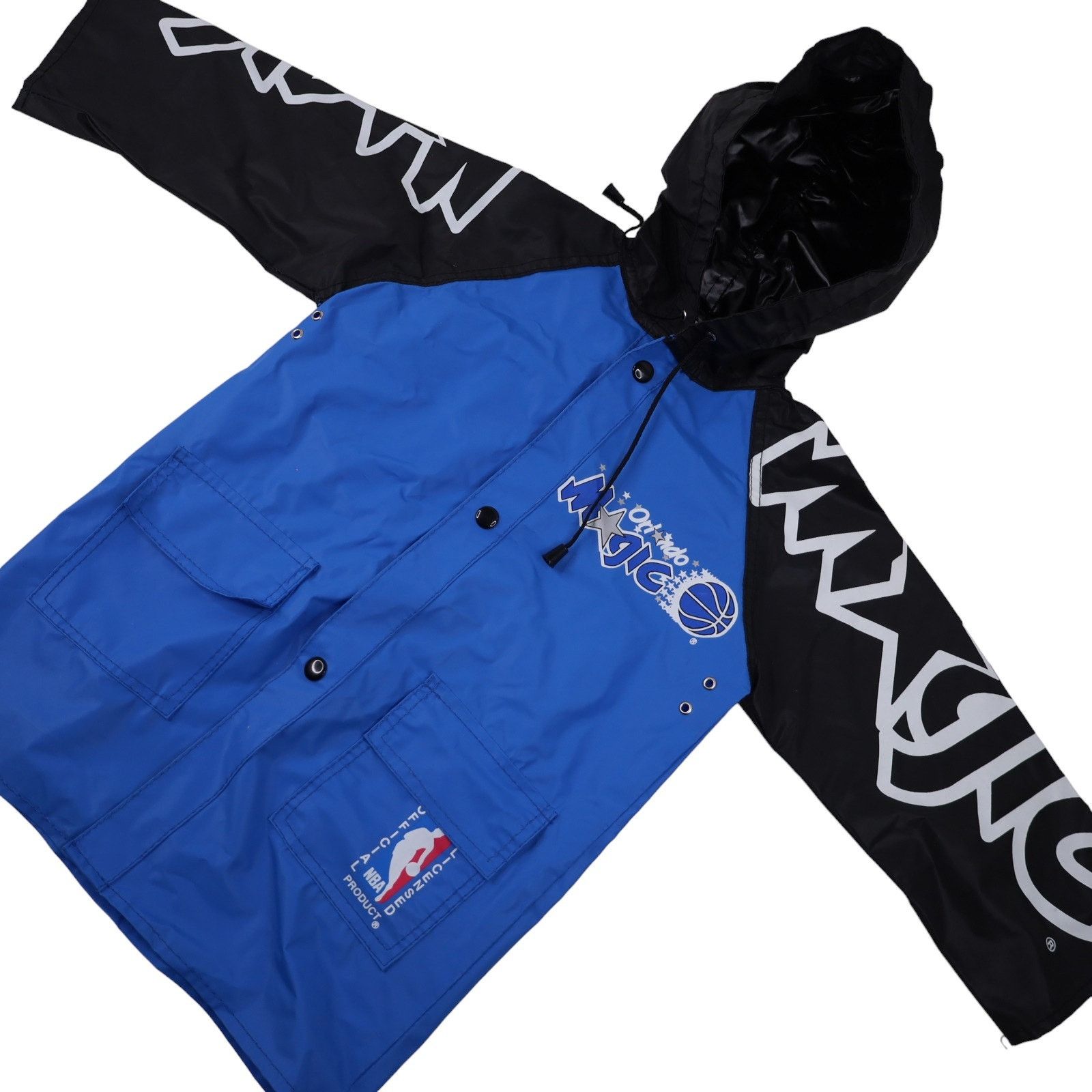 NBA × Vintage Vintage Orland Magic Basketball PVC Rain Jacket Size US XXS / EU 40 - 2 Thumbnail