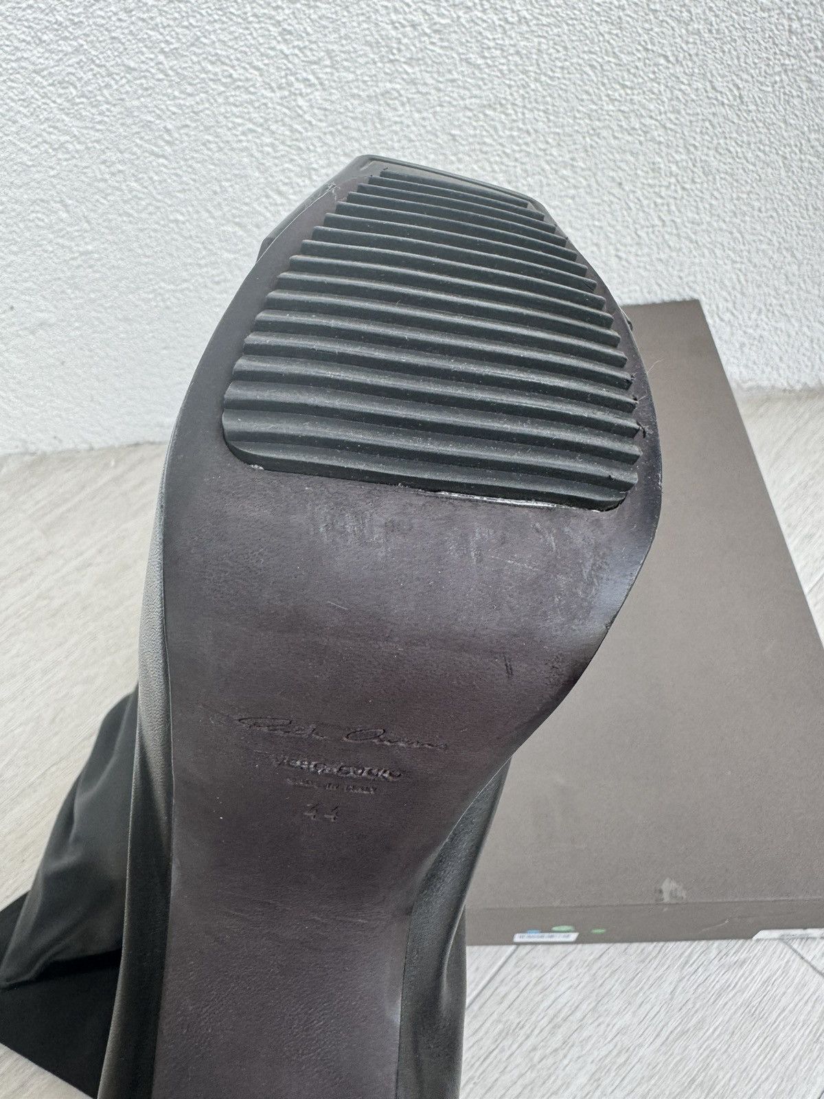Rick Owens NEW ♟️ SAMPLE GRILL FLARED KISS GRADIENT LUXOR BOOTS Size US 11 / EU 44 - 15 Thumbnail