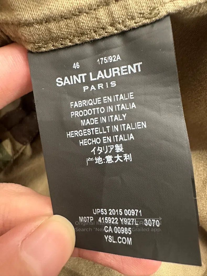 Saint Laurent Paris Saint Laurent Paris Large Rocket Camo Coat Size US S / EU 44-46 / 1 - 5 Thumbnail