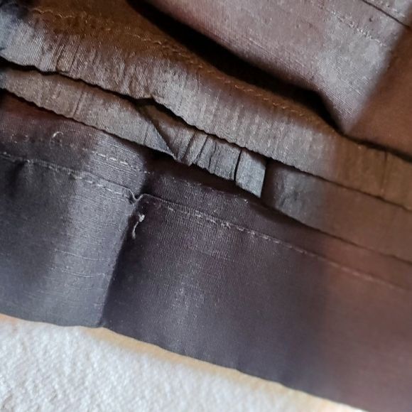 Ann Taylor Ann Taylor Loft Black Linen Lined Sz. 10 Pants Size 32" / US 10 / IT 46 - 8 Thumbnail
