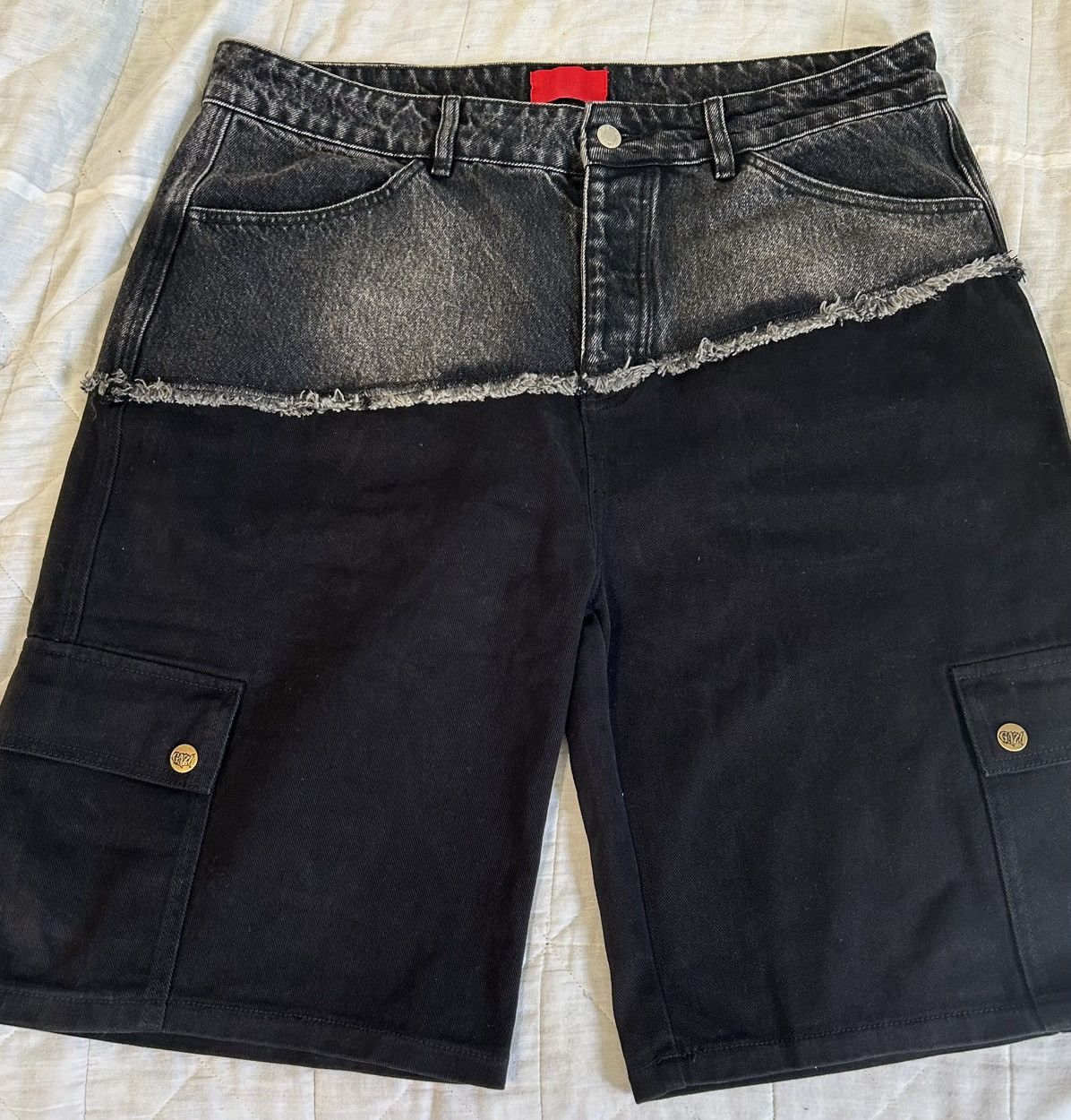 Fugazi Dover Street Market Hybrid Cargo Shorts Black Size 36