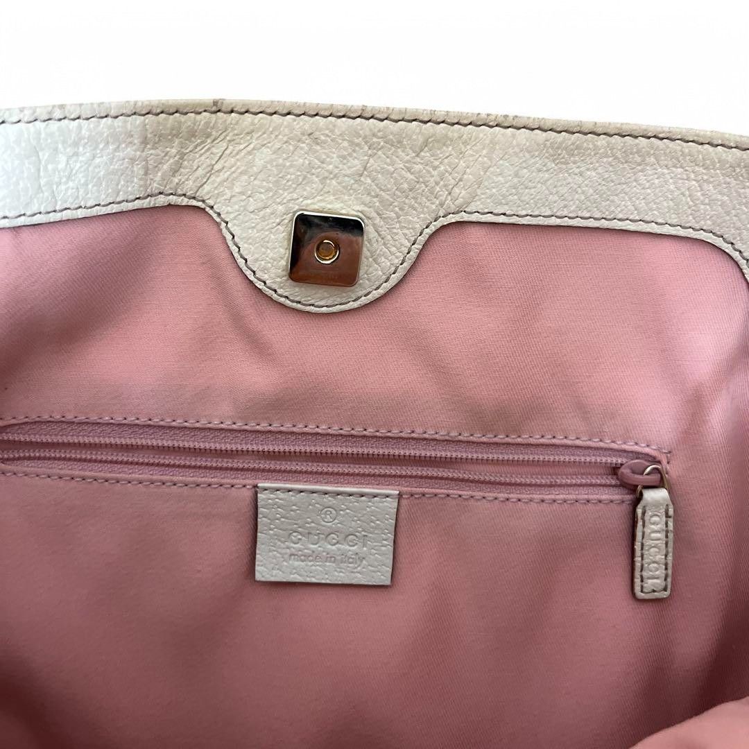 Gucci Gucci - Princess Eclipse Vintage Pink Leather Shoulder Bag Size ONE SIZE - 4 Thumbnail