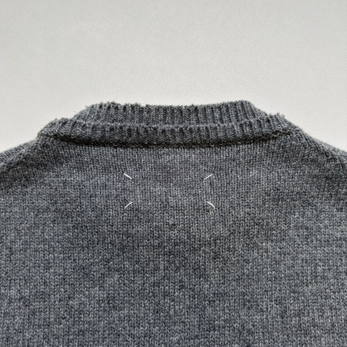 Maison Margiela A/W 21 Distressed Hems Wool Sweater Size US M / EU 48-50 / 2 - 15 Thumbnail
