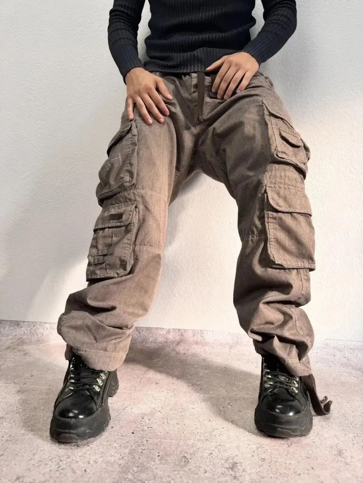 14th Addiction × Japanese Brand × Le Grande Bleu (L.G.B.) Junya Watanabe Style G Star raw Bondage GOA cargo pants Size US 34 / EU 50 - 4 Thumbnail