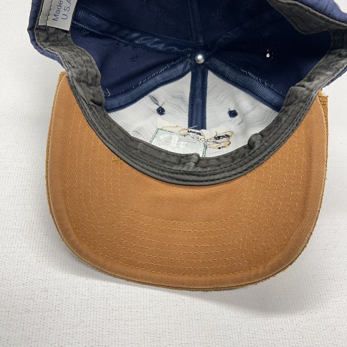 Vintage VTG NJ Turnpike Hat Cap Blue New Jersey Logo Retro Suede Size ONE SIZE - 12 Thumbnail