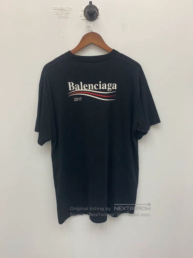 Balenciaga Balenciaga Black Short Sleeve T-Shirt Size US M / EU 48-50 / 2 - 2 Thumbnail