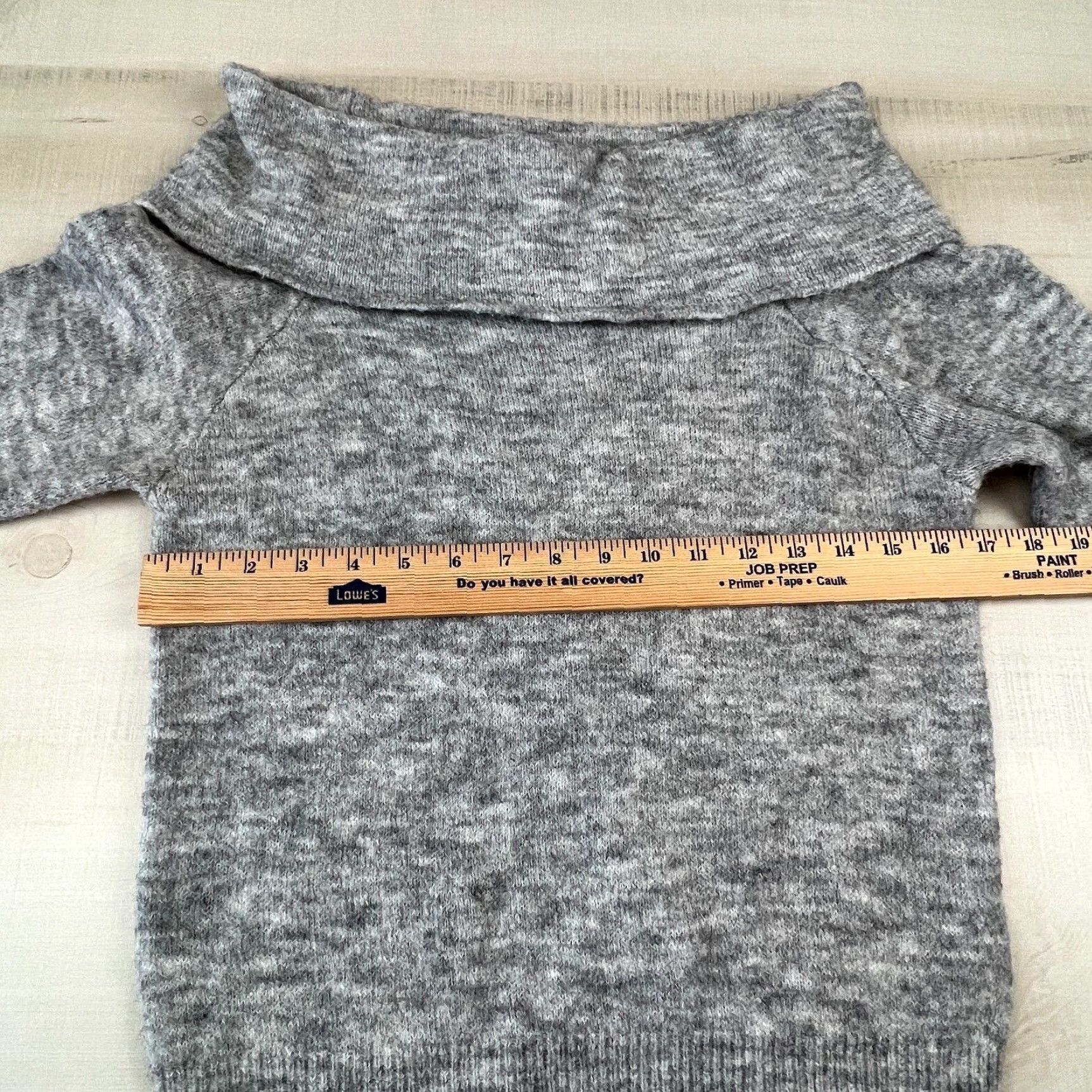 H&M H&M Womens Off Shoulder Sweater XS Gray Wool Alpaca Blend Pullover Long Sleeve Size XS / US 0-2 / IT 36-38 - 7 Thumbnail