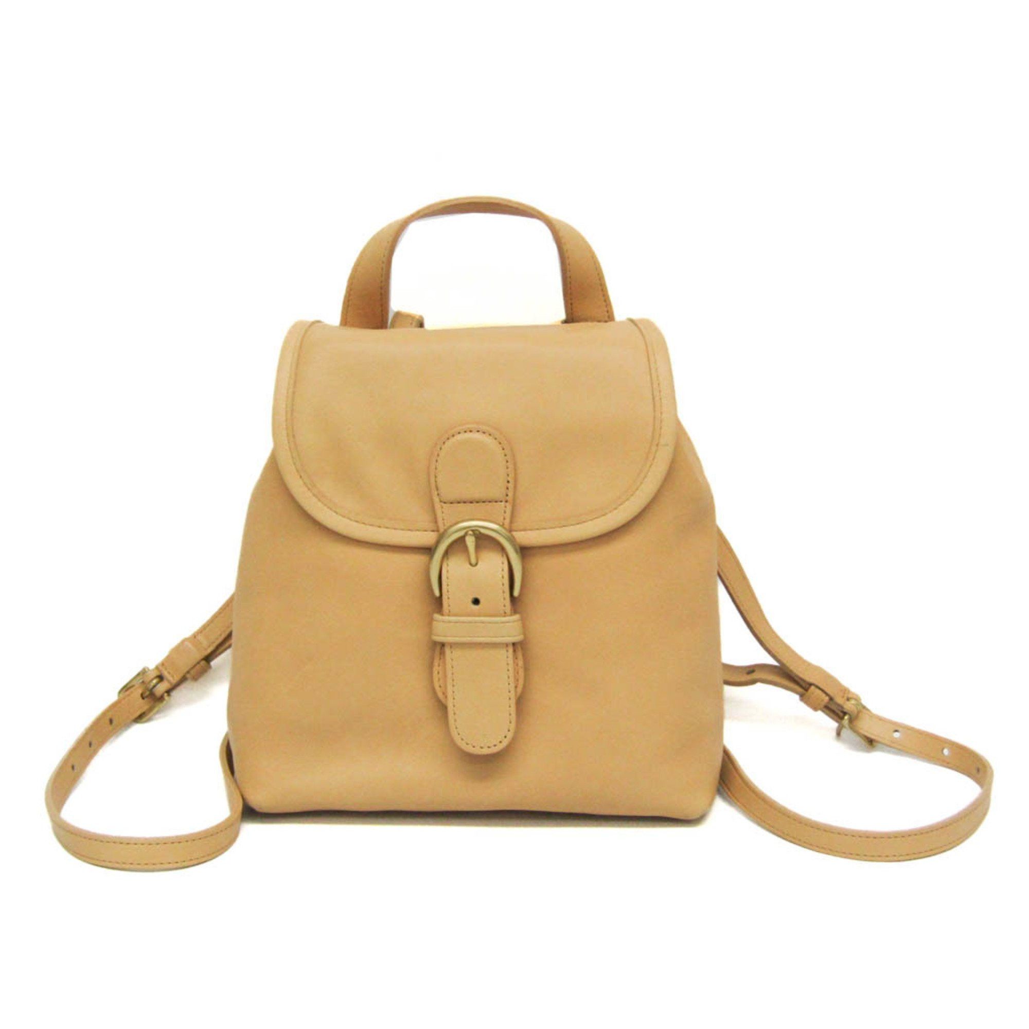 image of Coach Old Coach 4152 Women's Leather Backpack Light Beige