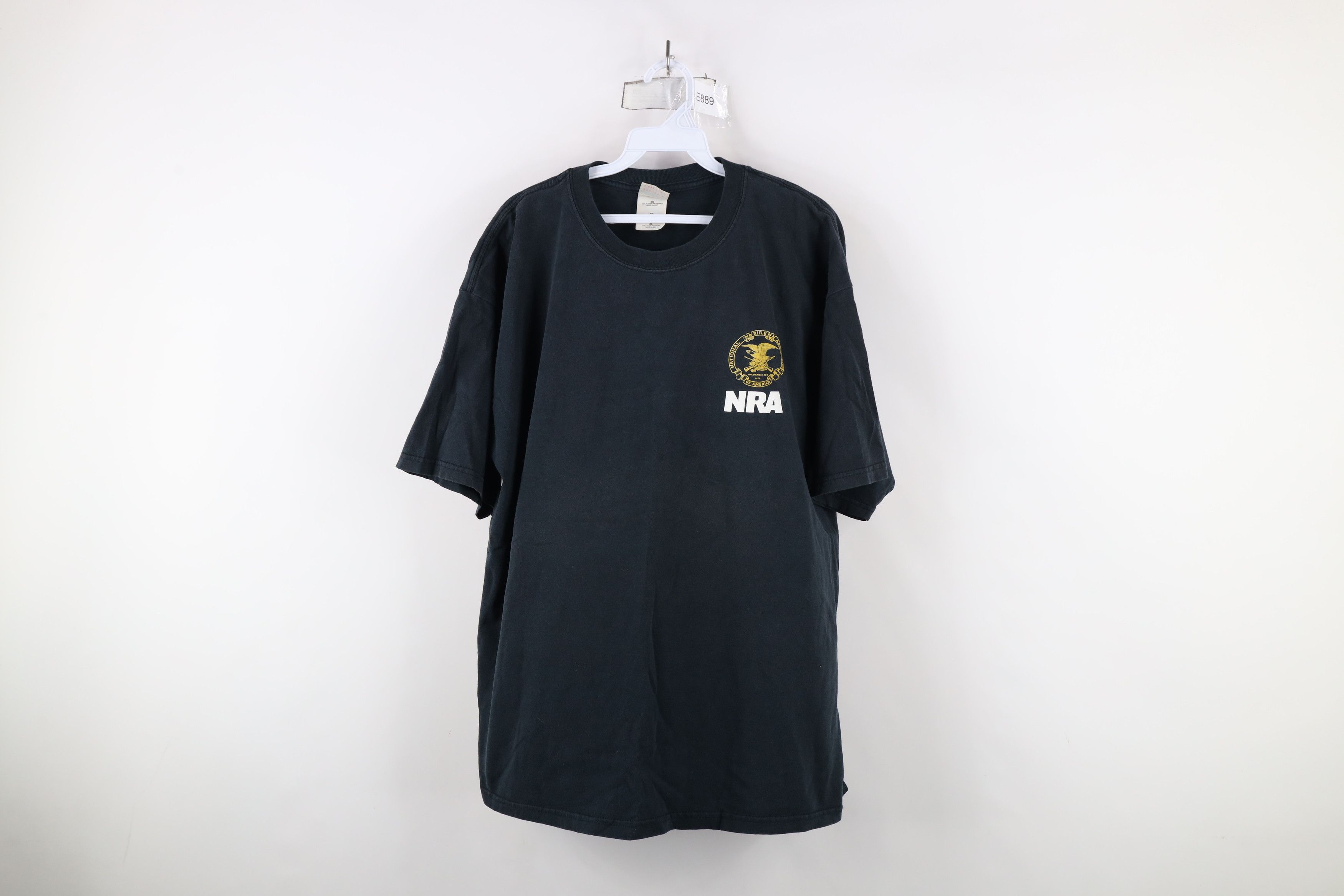 Vintage Vintage 90s Spell Out NRA National Rifle Association T-Shirt Size US XL / EU 56 / 4 - 1 Thumbnail