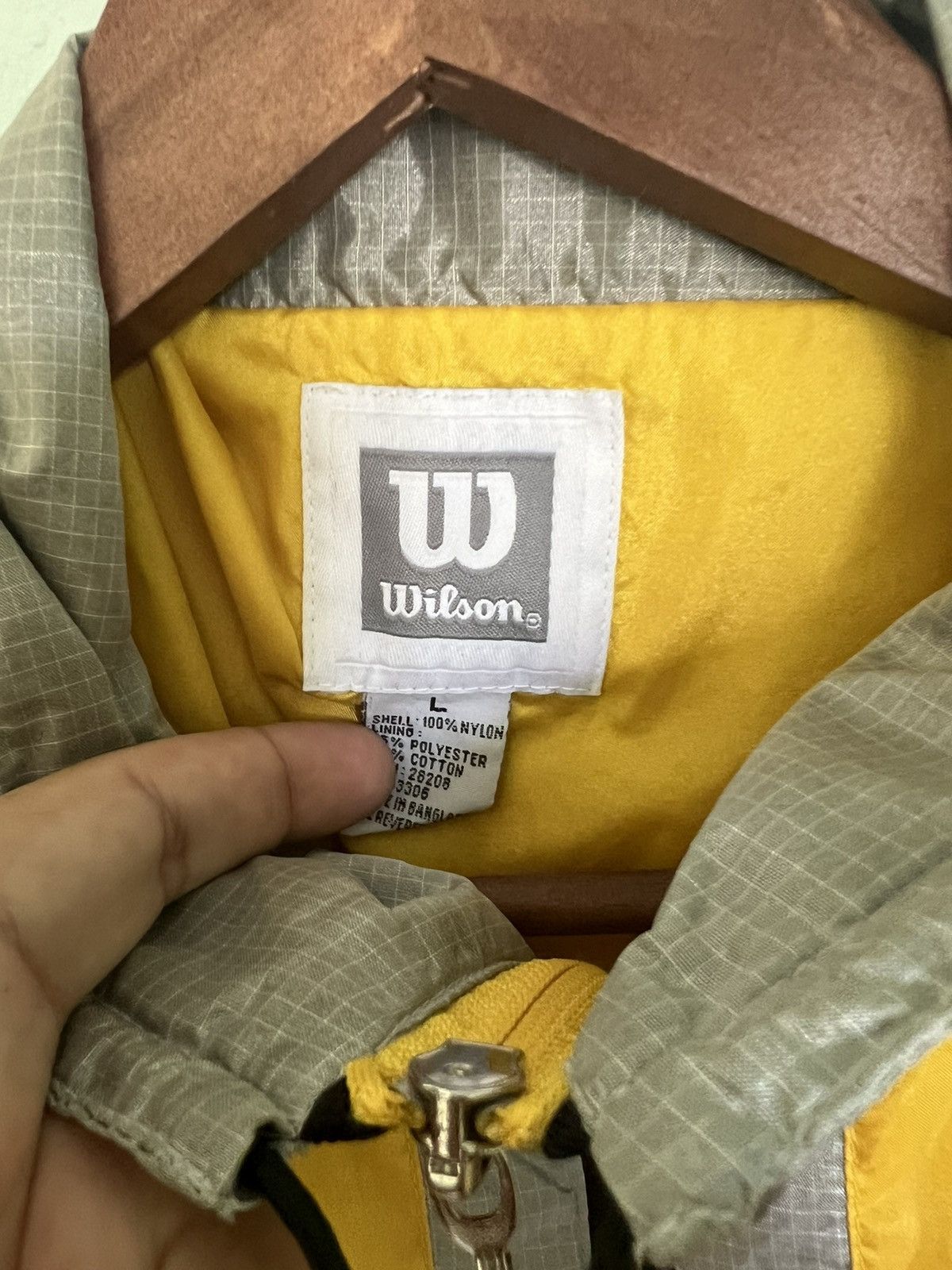 Wilson vintage 90s Wilson windbreaker Size US L / EU 52-54 / 3 - 2 Thumbnail