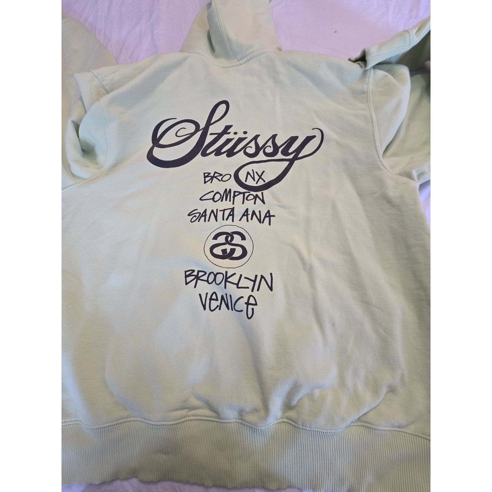 Stussy Stussy World Tour Logo Men's Size Xl Green Hoodie Sweatshirt Size US XL / EU 56 / 4 - 2 Thumbnail