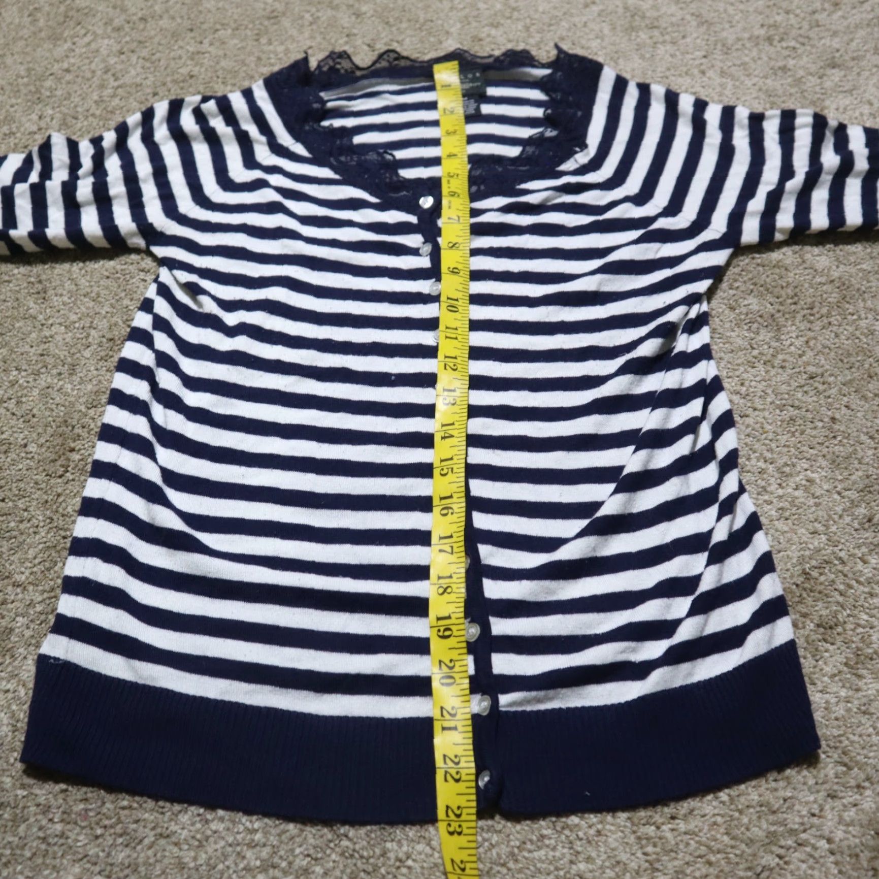 Vintage B. Moss Shirt Adult M Medium Blue Striped Long Sleeve Collared Women's Size M / US 6-8 / IT 42-44 - 5 Thumbnail