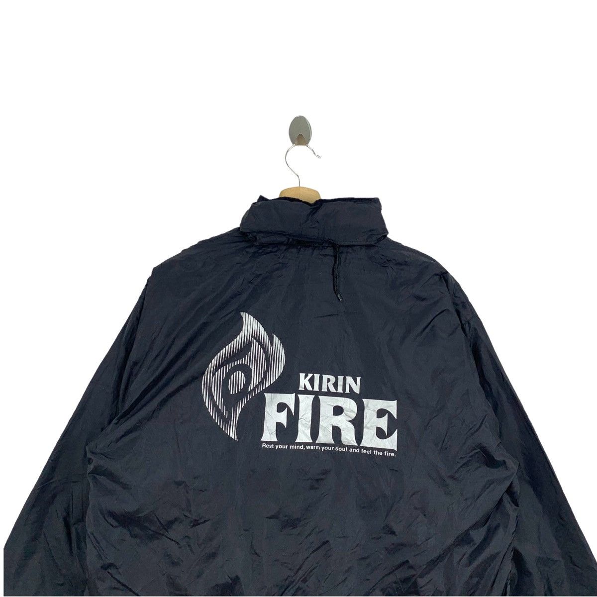 Japanese Brand × Vintage Vintage KIRIN FIRE Japanese Brand Zipper Windbreaker Size US XL / EU 56 / 4 - 5 Thumbnail