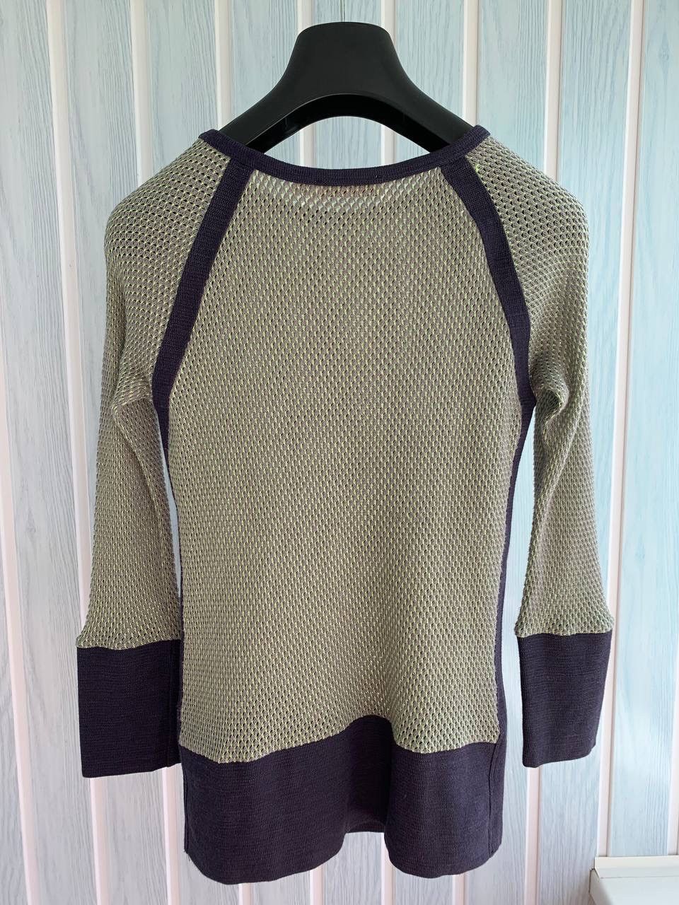 Chloe × Designer × See by Chloe See By Chloe Women’s Cotton & Ramie Multicolor Knit Blouse Size M / US 6-8 / IT 42-44 - 13 Thumbnail