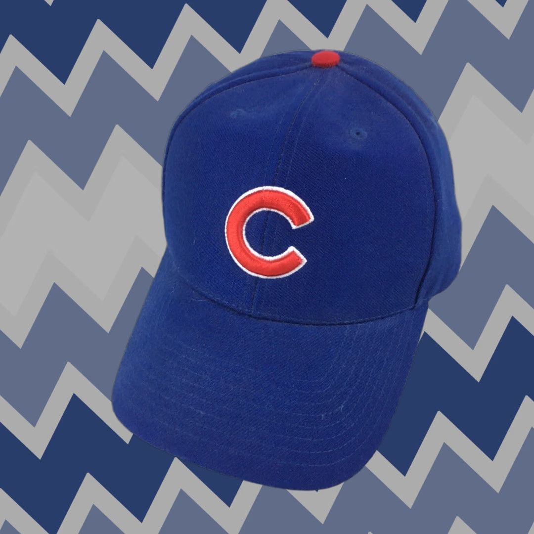 MLB VINTAGE Chicago Cubs MLB Blue Adjustable Hat Cap Twin Enterprises EUC Size ONE SIZE - 1 Thumbnail