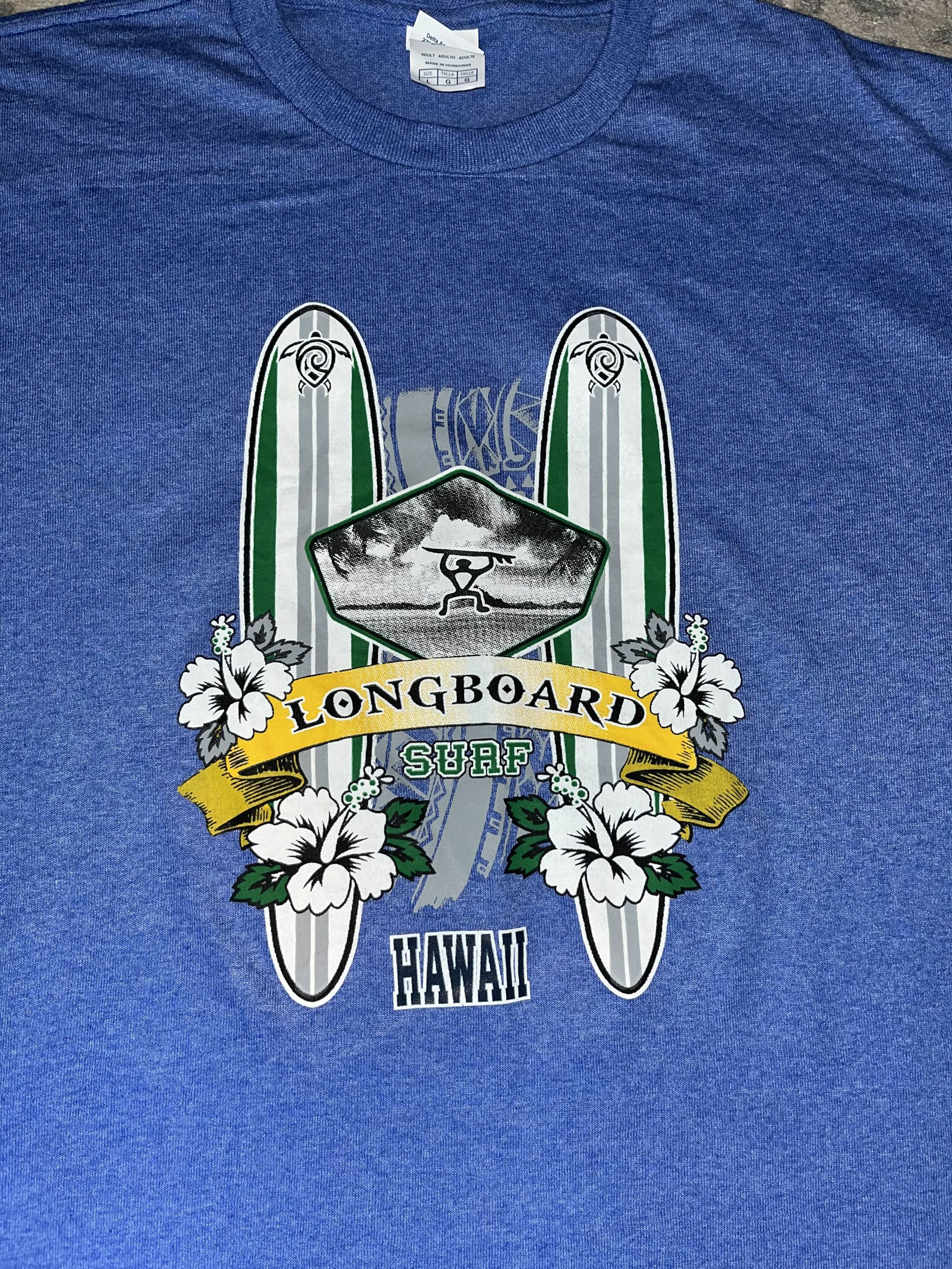 Vintage Y2K Longboard Surf Hawaii Tourist Tee Size US L / EU 52-54 / 3 - 2 Thumbnail