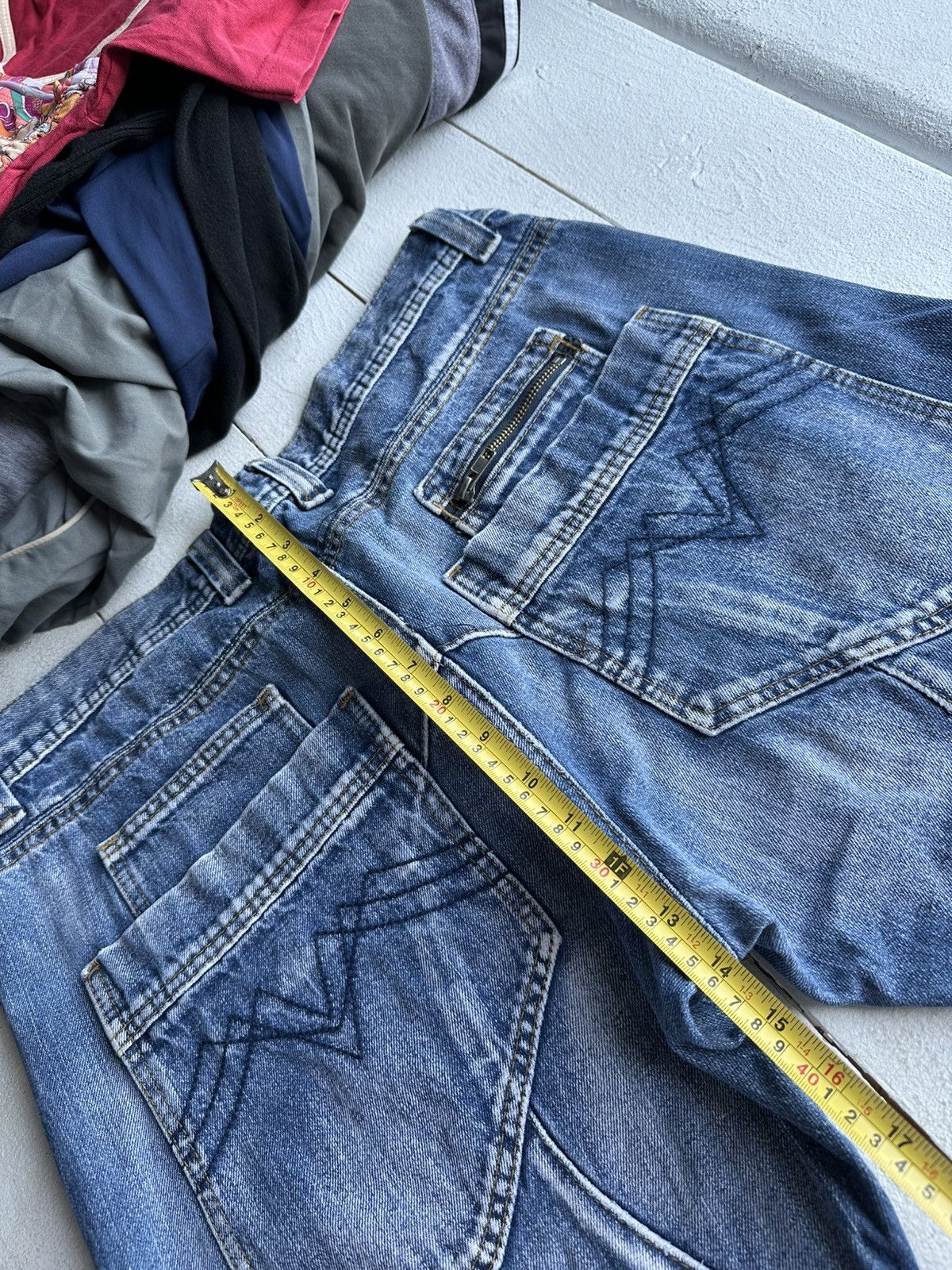 Other 🚨RARE 90s MULTIPOCKET Stone Wash Blue Denim Jeans Mens 34 Size US 38 / EU 54 - 13 Thumbnail