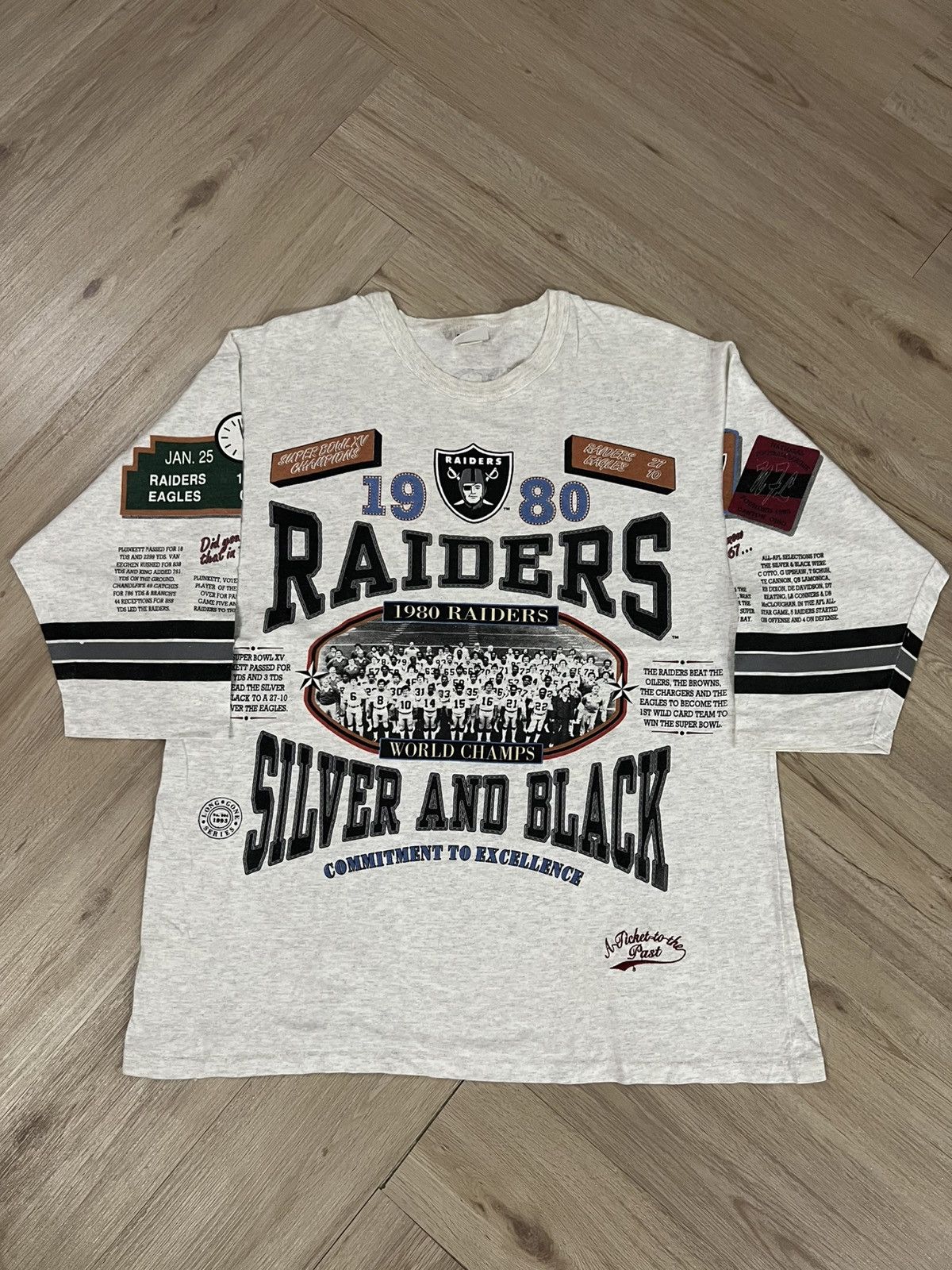 NBA × NFL × Vintage Vintage Raiders Long Gone 90s Shirt Size US XL / EU 56 / 4 - 1 Thumbnail