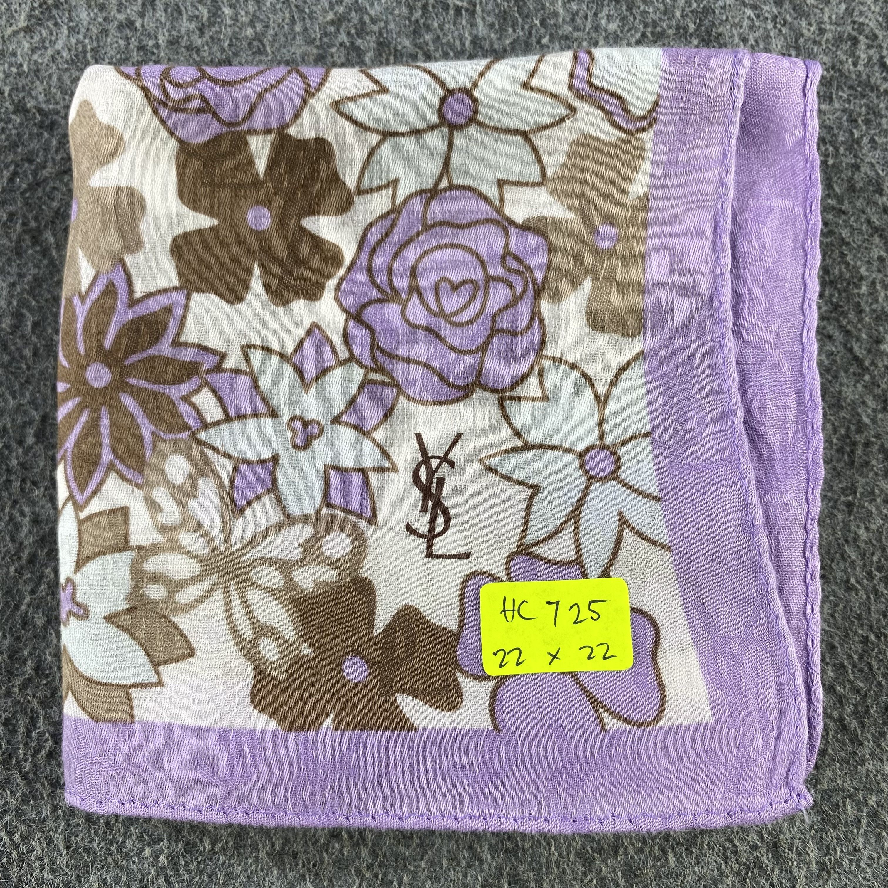 Vintage × Yves Saint Laurent Yves Saint Laurent Handkerchief/Neckerchief/Bandana HC725 Size ONE SIZE - 5 Thumbnail