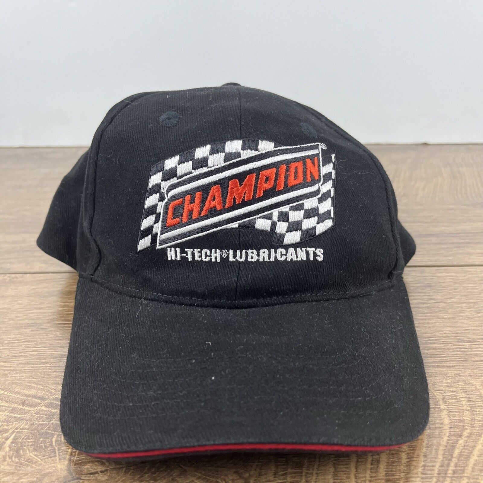 Champion Champion Hi Tech Lubricants Hat Black Hat Adjustable Black A Size ONE SIZE - 4 Thumbnail