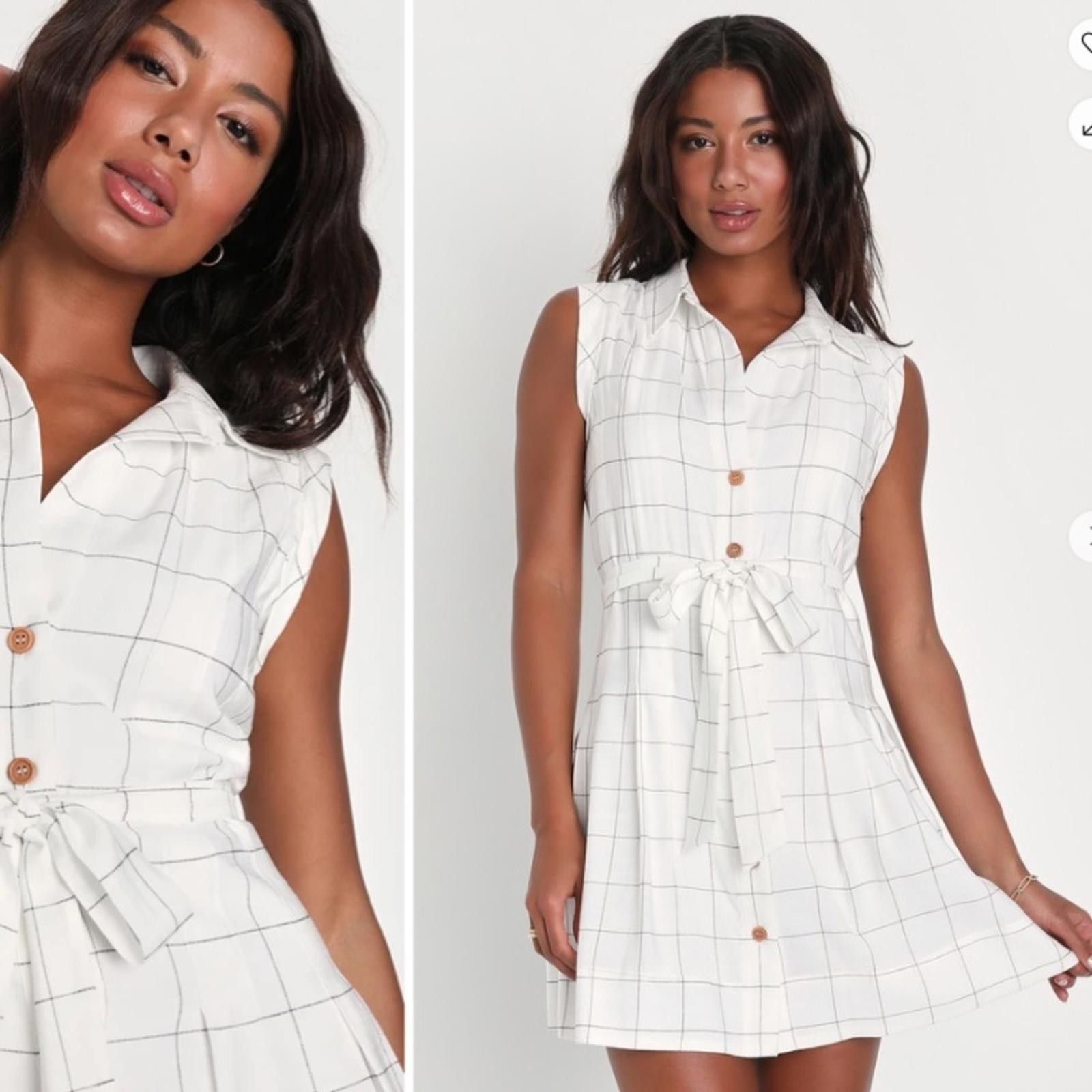 Lulus LULUS Flirty Casual Resortwear Brunch Picnic Chic Mini Dress Size M / US 6-8 / IT 42-44 - 3 Thumbnail