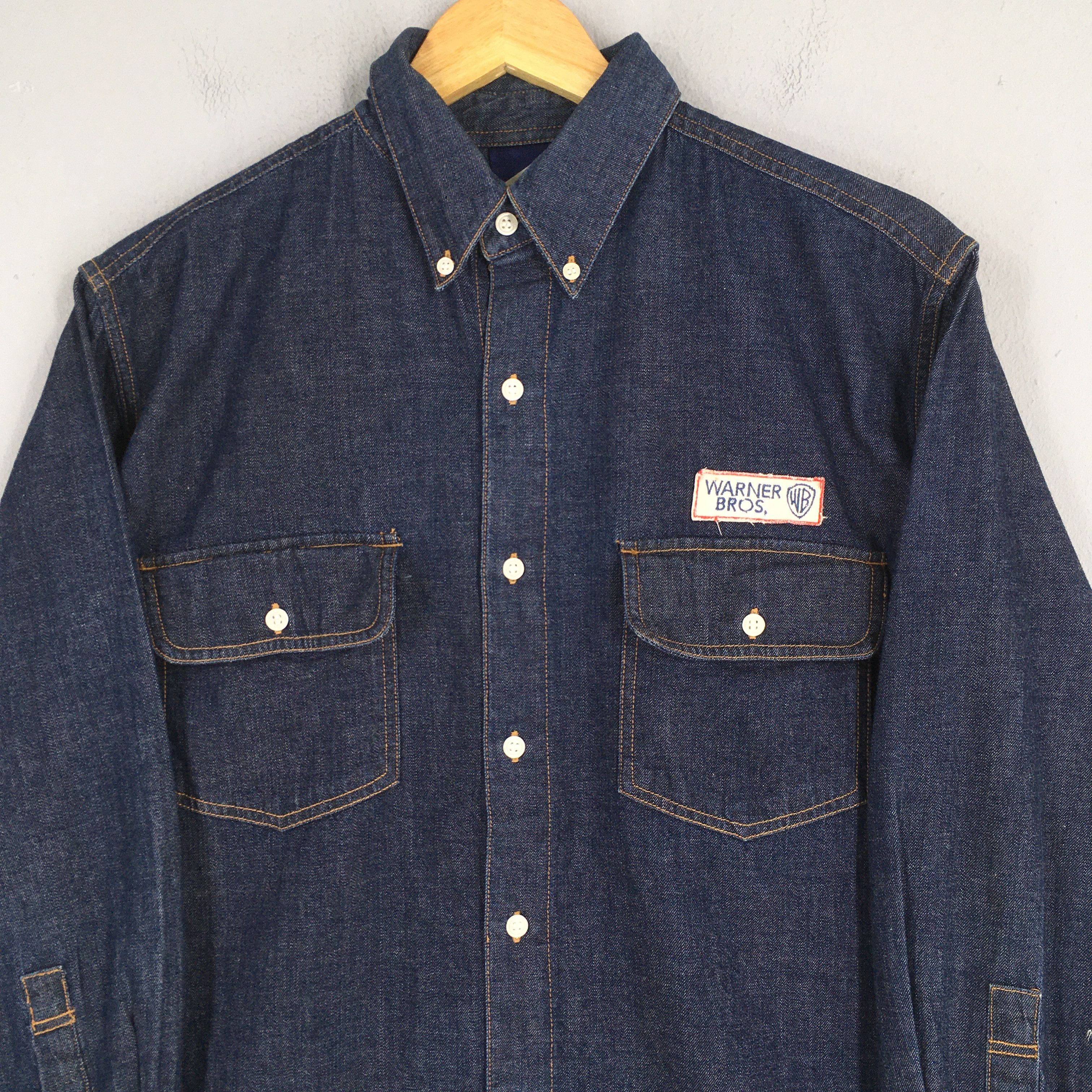 Warner Bros Vintage 90s Looney Tunes Warner Bros Studio Denim Medium Size US M / EU 48-50 / 2 - 2 Thumbnail