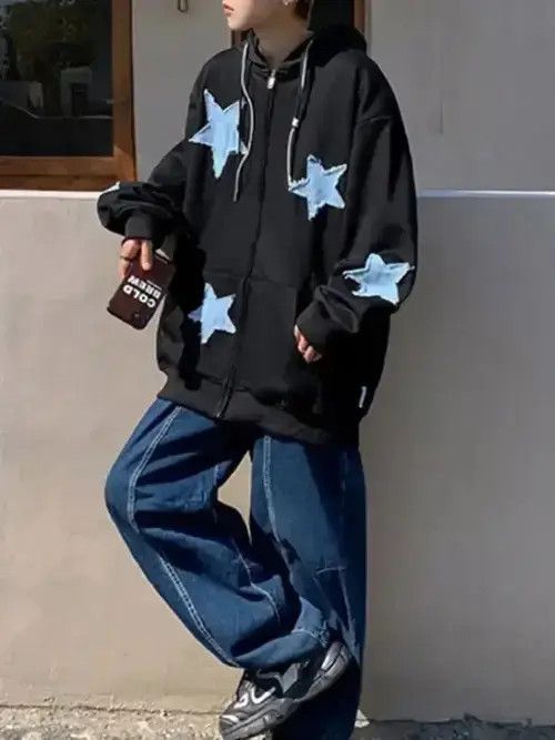 Japanese Brand × Vintage Zip Up Patch Hoodie Size US M / EU 48-50 / 2 - 4 Thumbnail