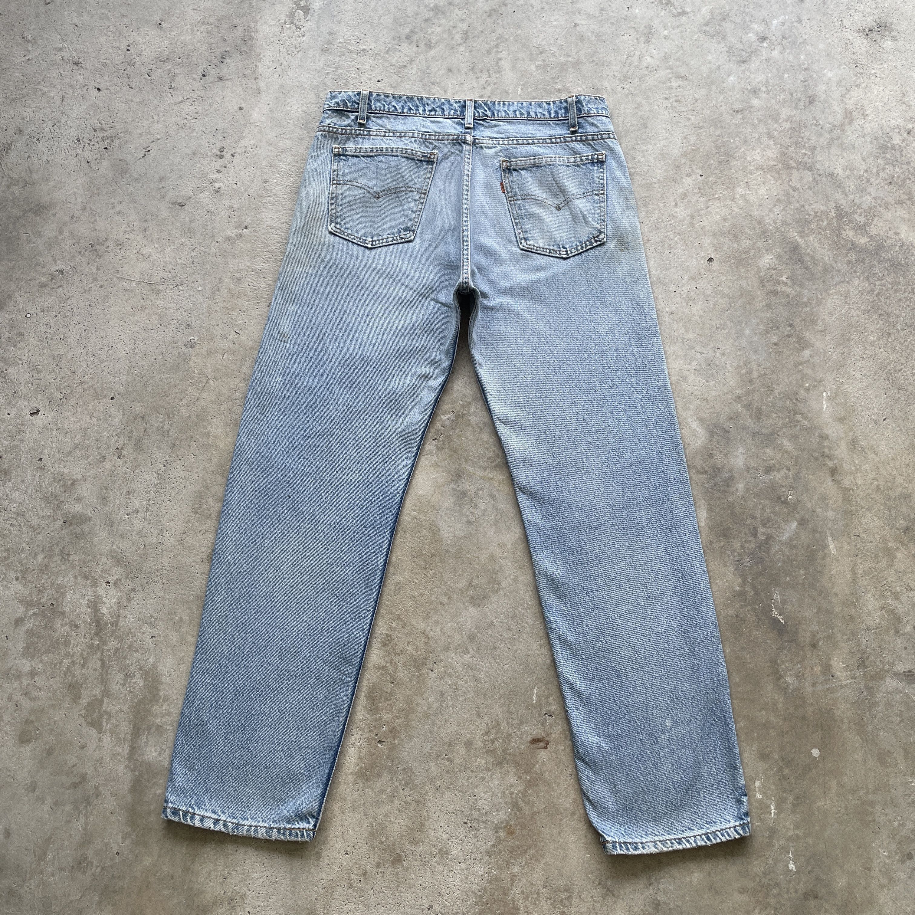 Levi's × Levi's Vintage Clothing 90s VINTAGE LEVI’S ORANGE TAG USA THRASHED JEANS FADED W36 Size US 36 / EU 52 - 12 Thumbnail
