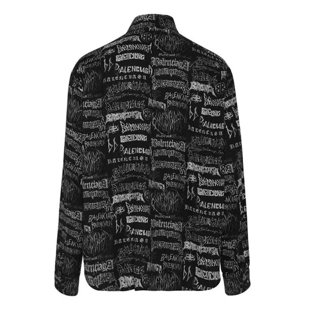 Balenciaga Metal Printed Shirt Size US S / EU 44-46 / 1 - 2 Thumbnail