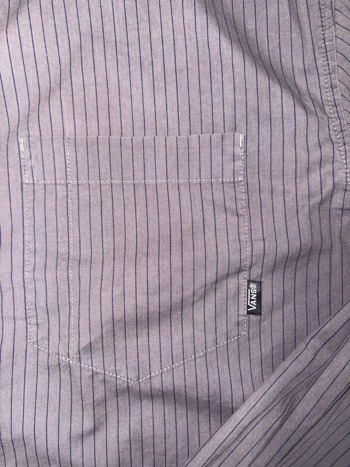 Vans Vans Off The Wall Vintage Pinstripe Button Down Shirt XL Size US XL / EU 56 / 4 - 7 Thumbnail