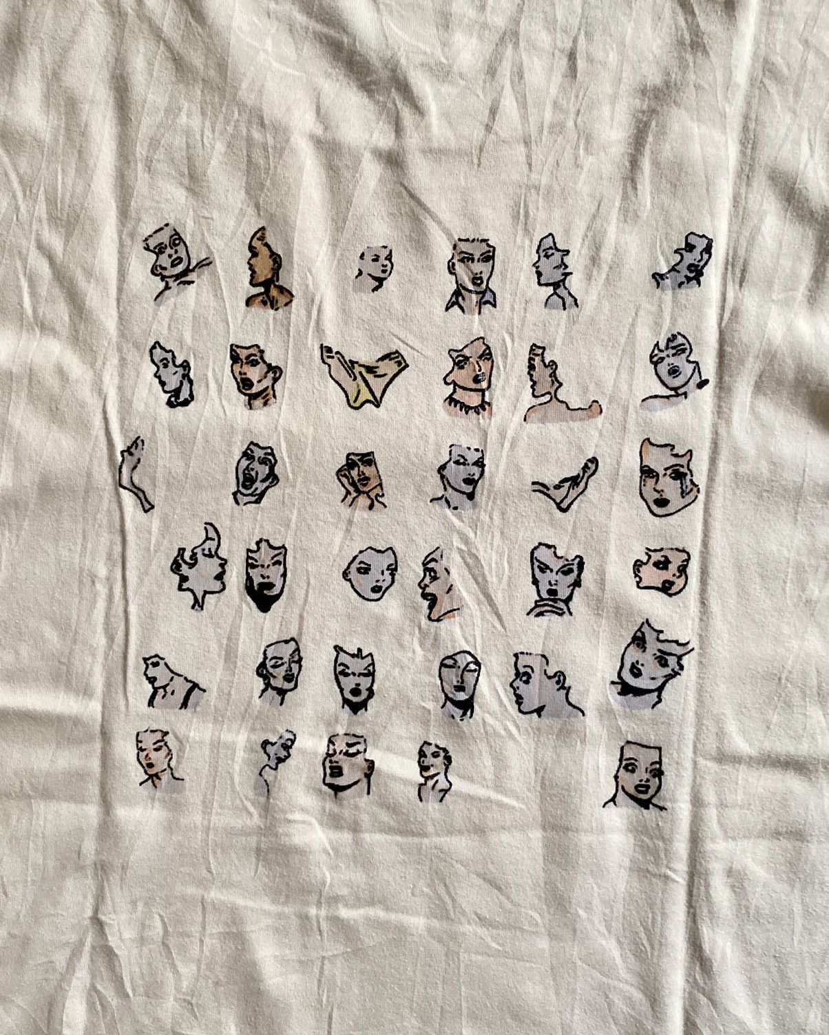 Uniqlo Uniqlo x MoMA Tshirt Cotton Beige Broken White Face Woman Size XL / US 12-14 / IT 48-50 - 7 Thumbnail