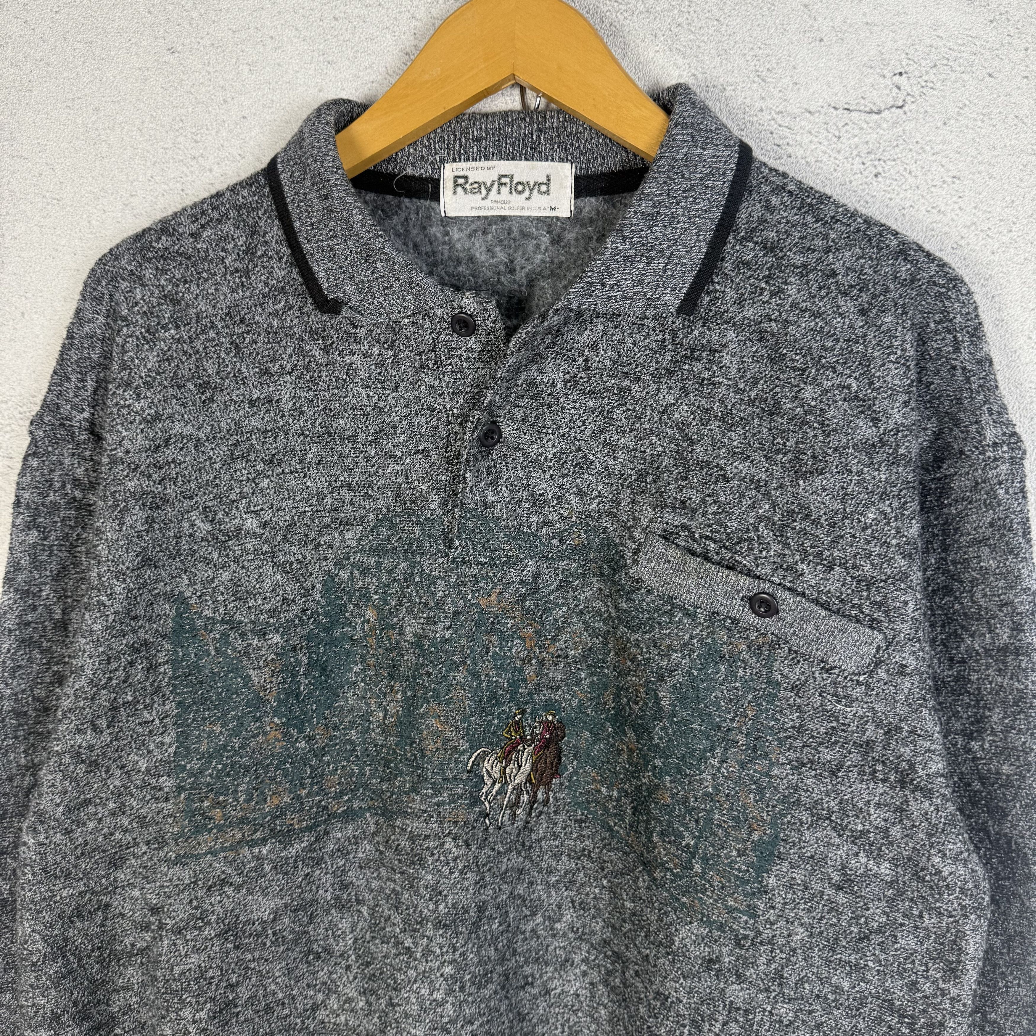 Vintage Vintage 90s Ray Floyd Knit Sweater Jumper Cardigan Size US M / EU 48-50 / 2 - 2 Thumbnail